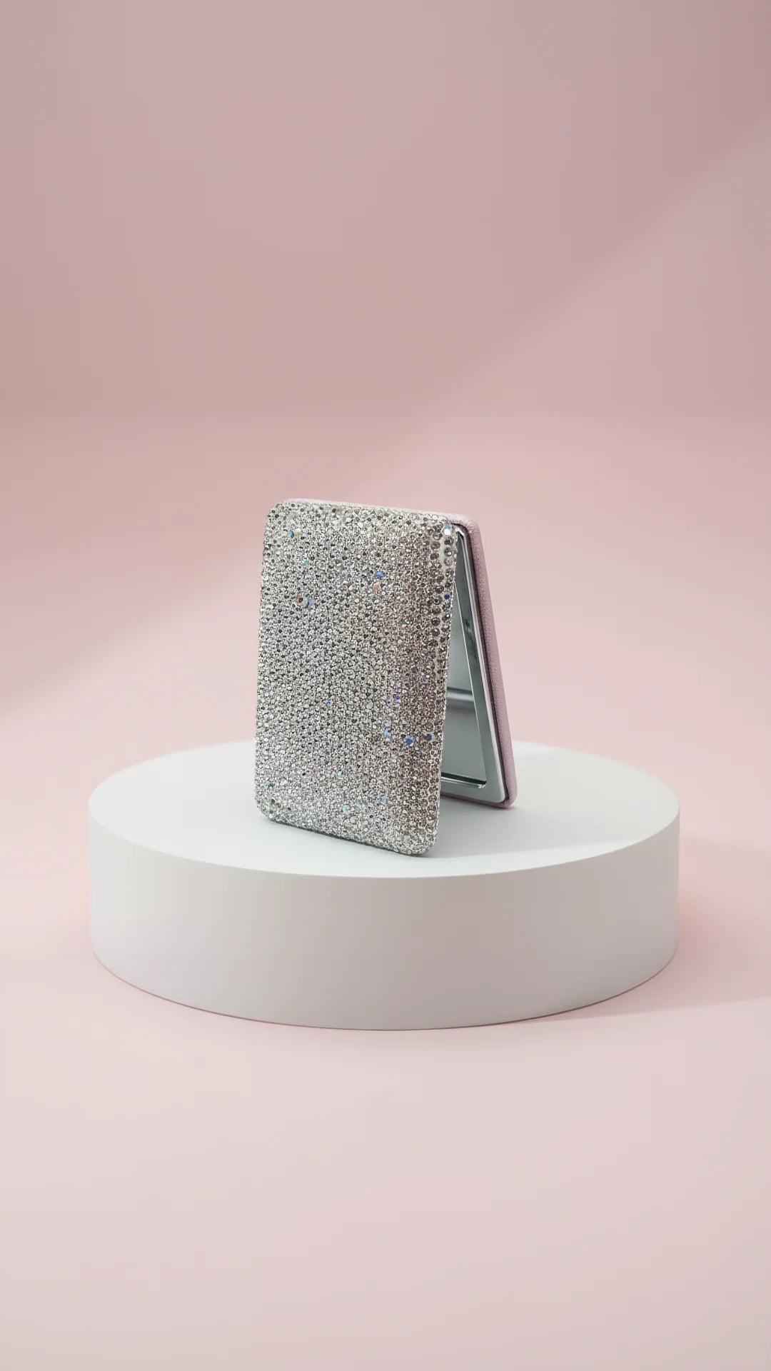 Sparkly Crystal Compact Mirror