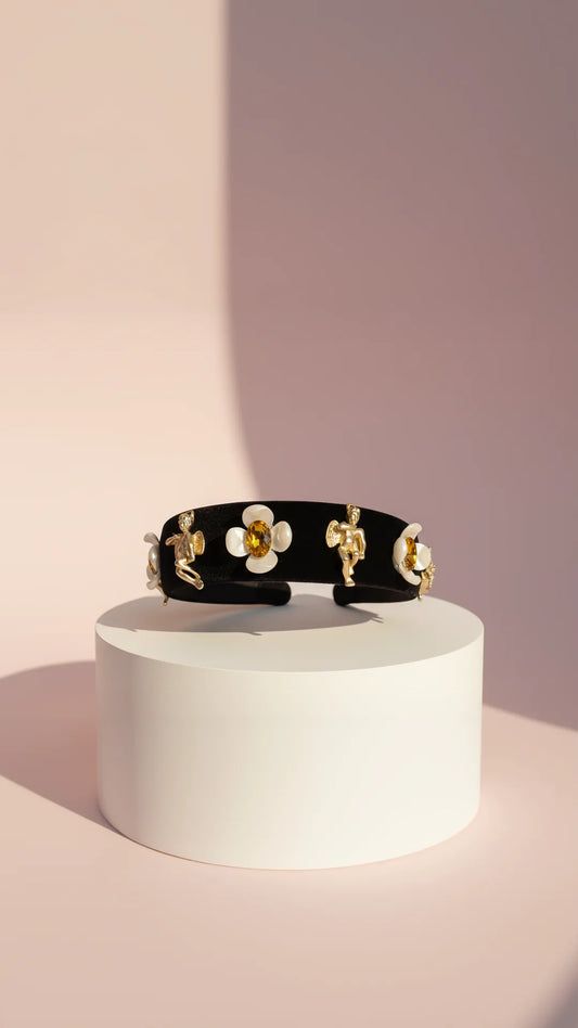 Cherub Velvet Flower Hair band