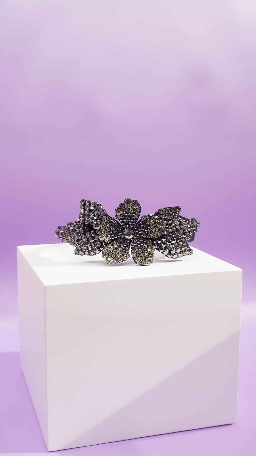 Flower Cluster Crystal Hair band