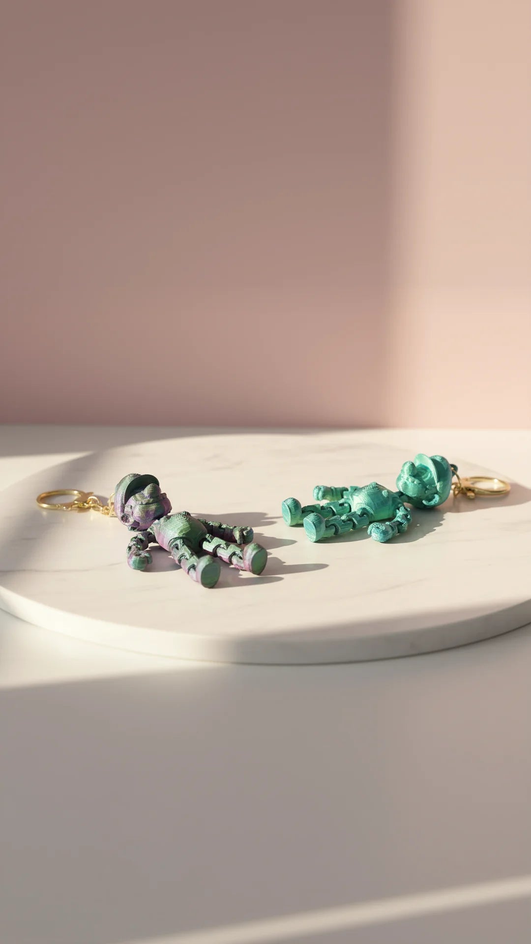 3D Printed Fantasy Man: Bioplastic Fidget Key Ring