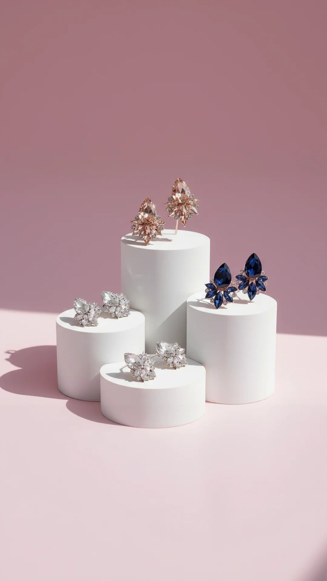 Luxe Crystal Stud Earrings