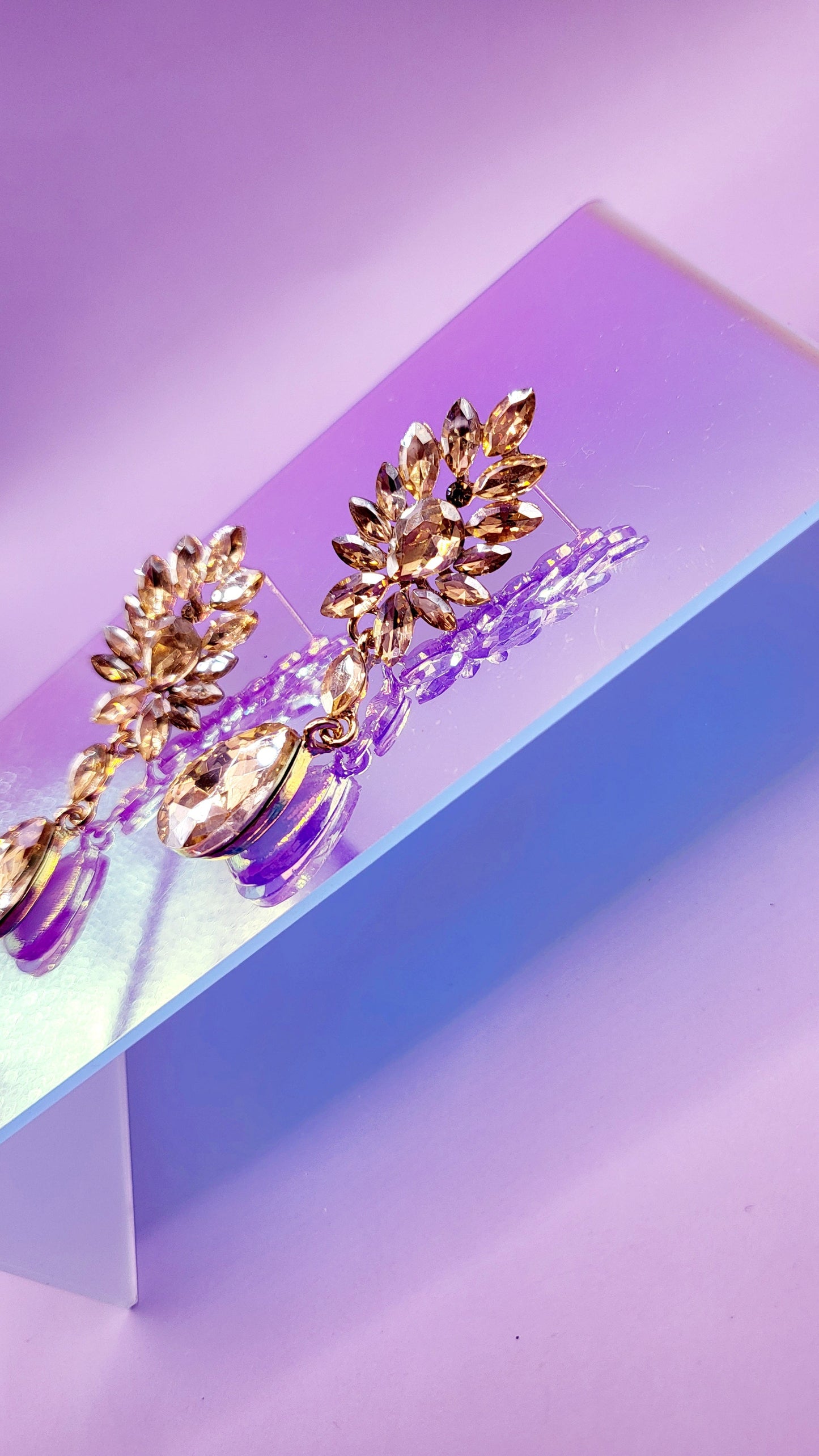 Infinite Crystal Drop and Dangle Earrings