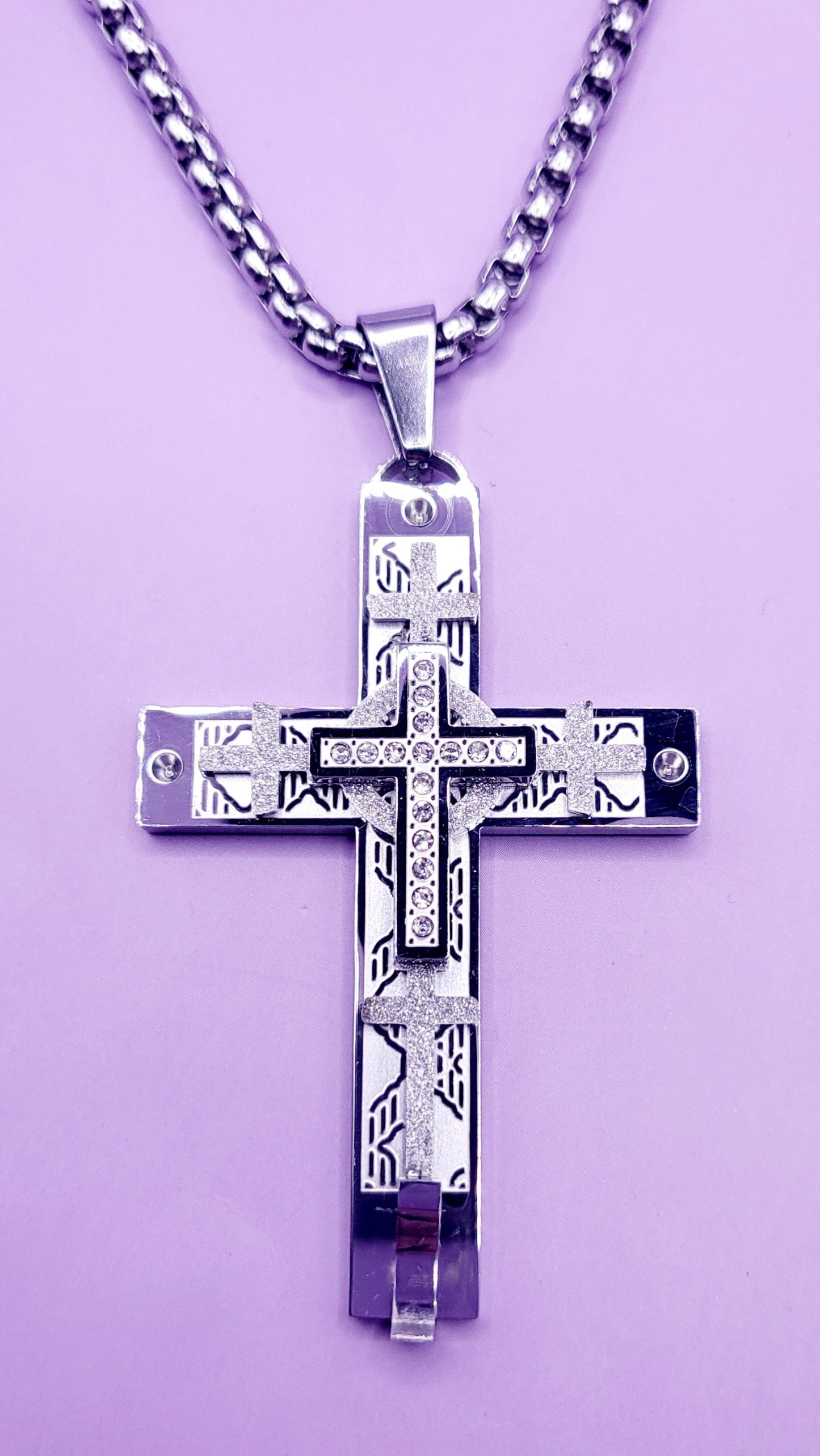 Ultimate Silver Cross Necklace