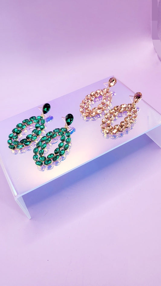 Cherish Crystal Drop and Dangle Earrings