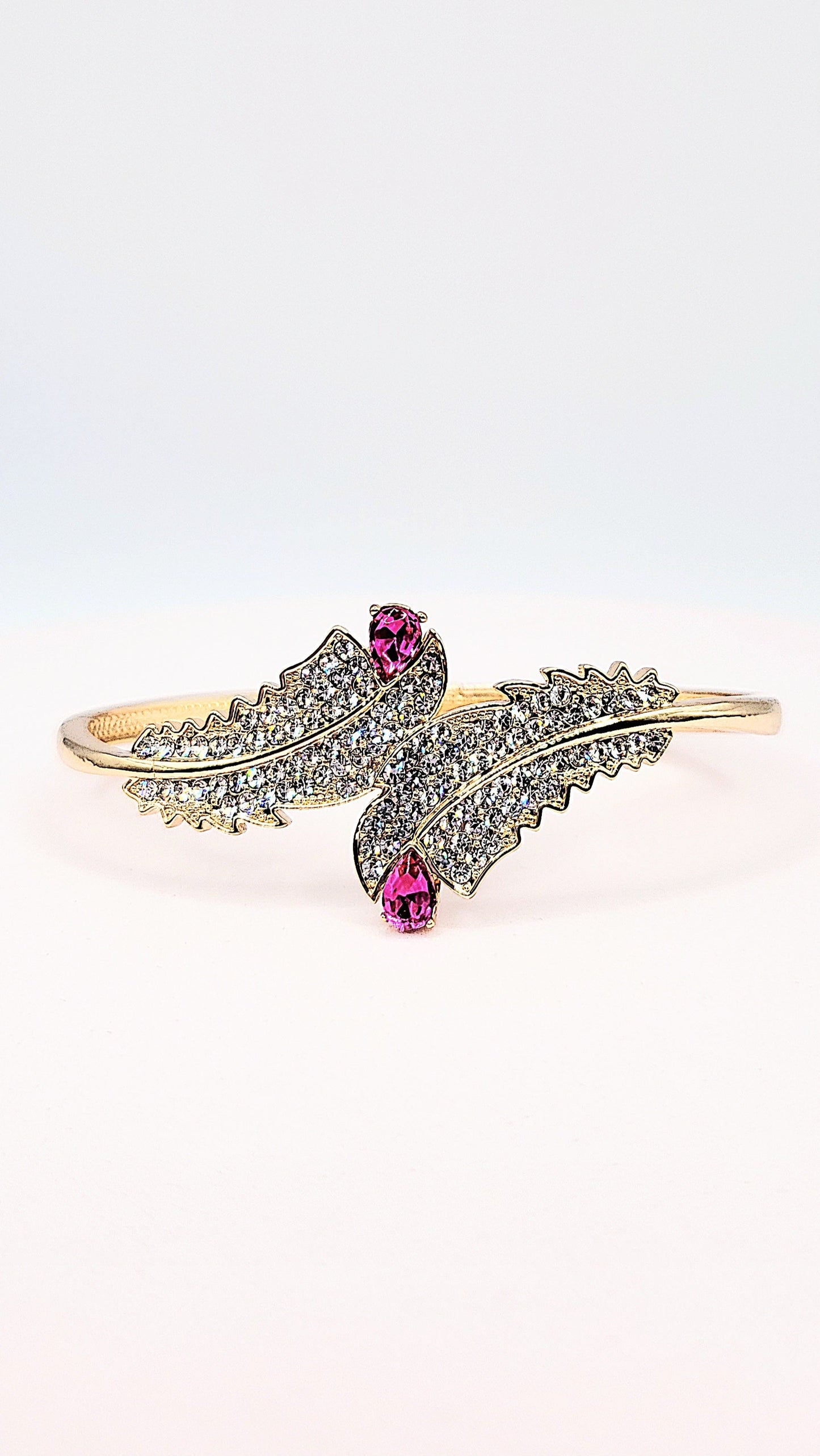 Crystal Stacking Bangles Stainless Steel