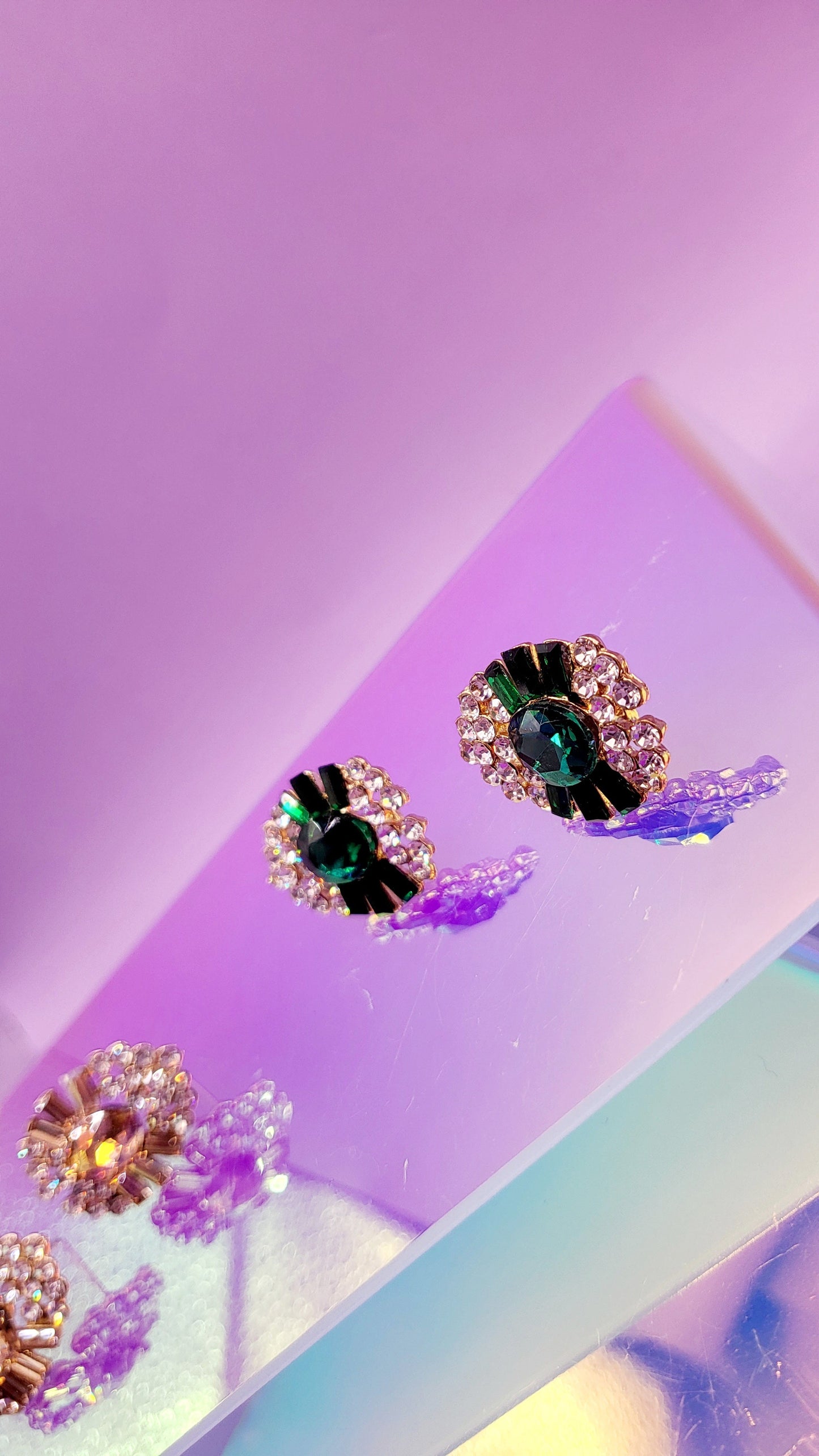 Glam Crystal Stud Earrings