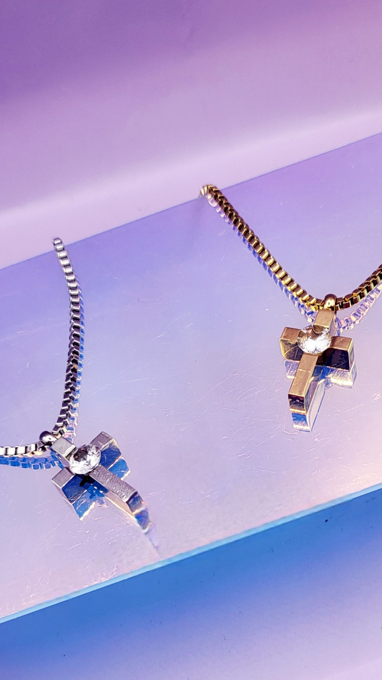 Luxe Mini Cross Necklace