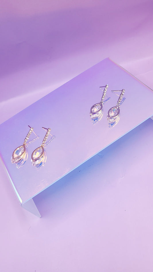Halo Crystal Stud Earrings