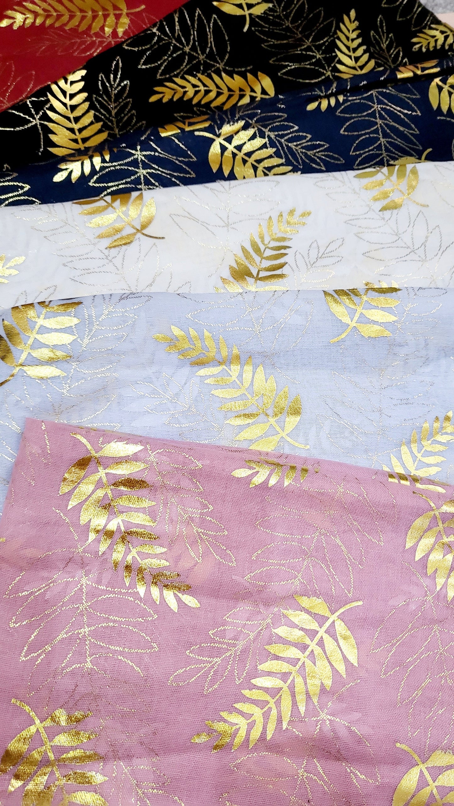 Palm Leaf Shimmer Scarf