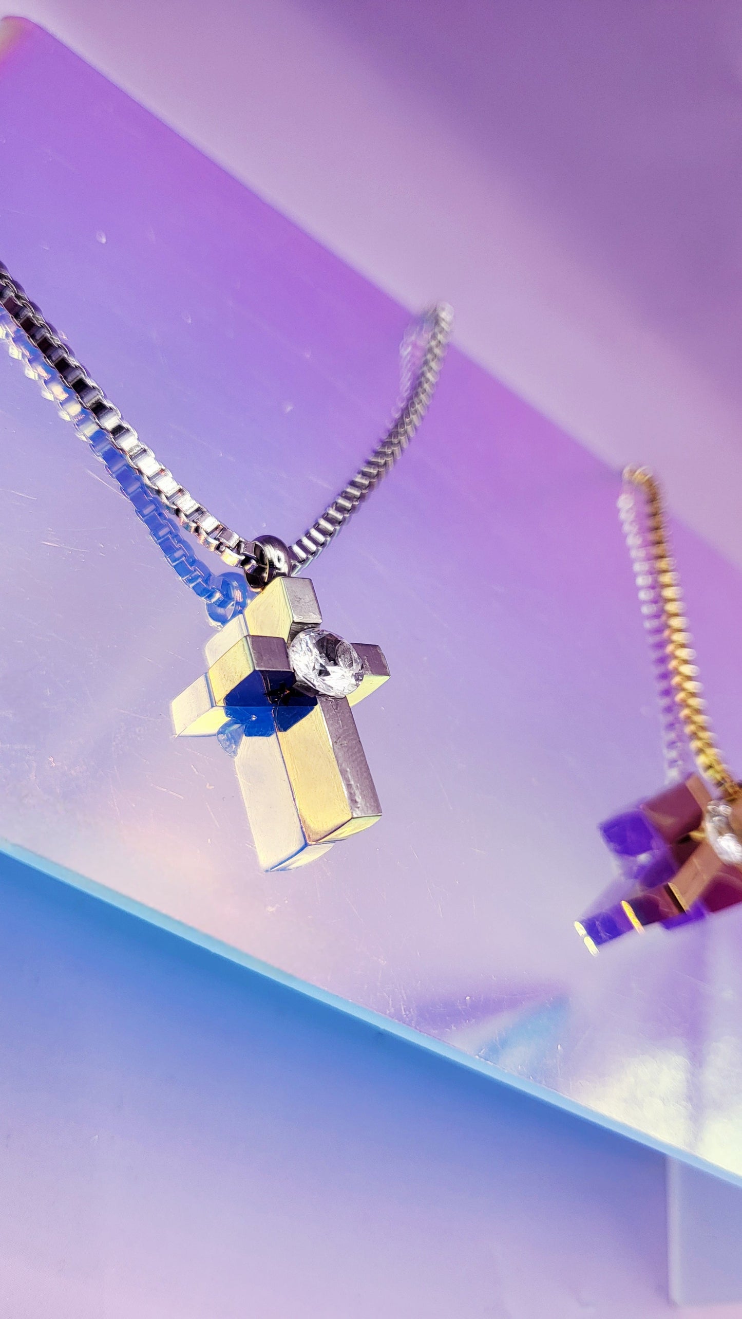 Luxe Mini Cross Necklace