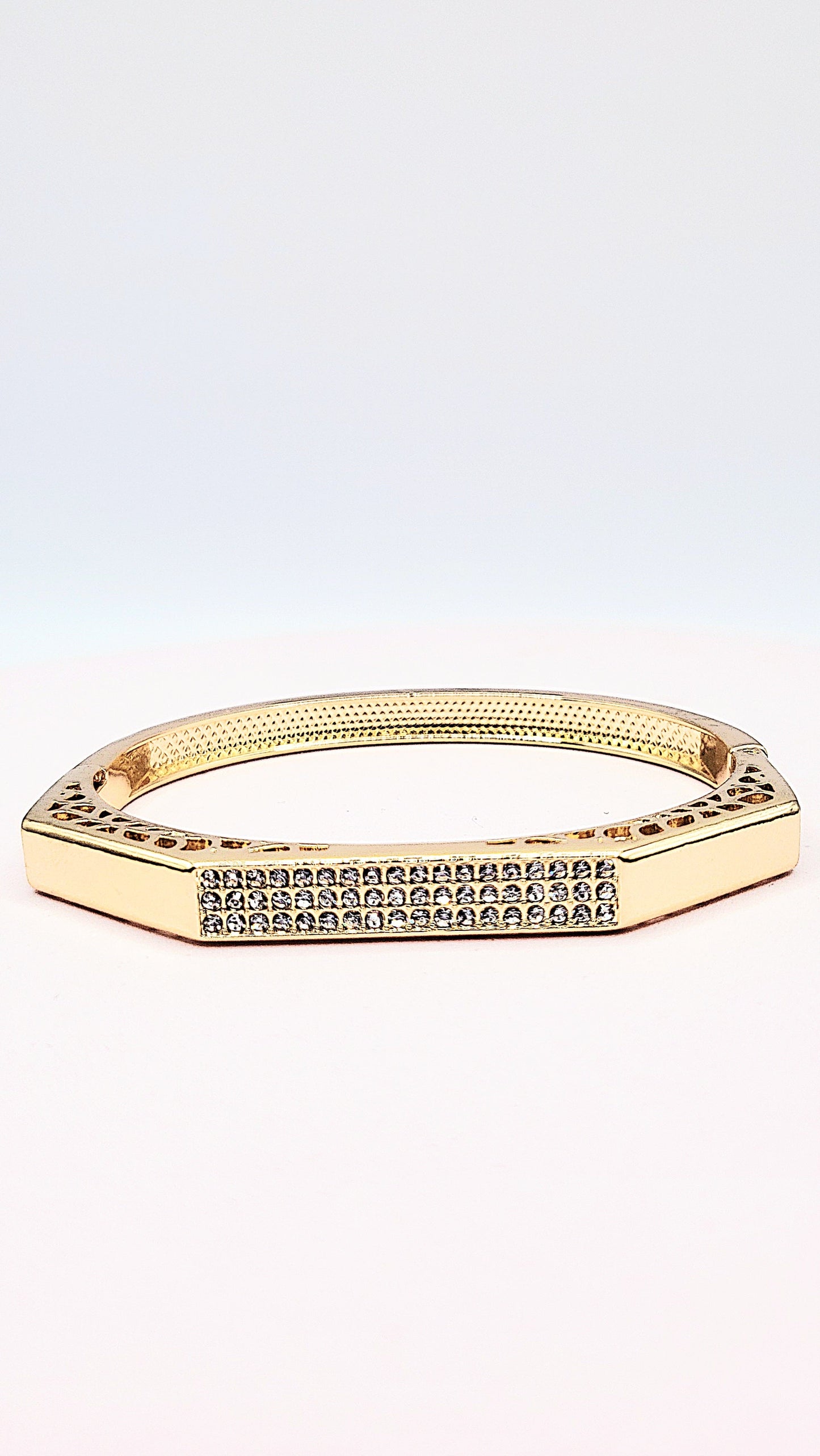 Crystal Stacking Bangles Stainless Steel