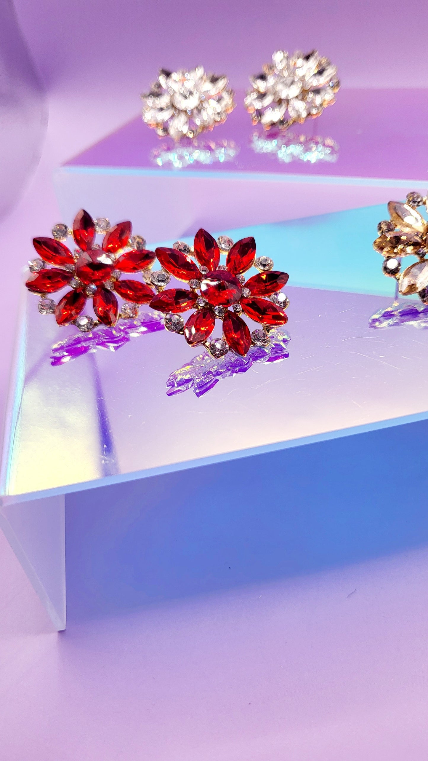 Spark Crystal Studs Earrings