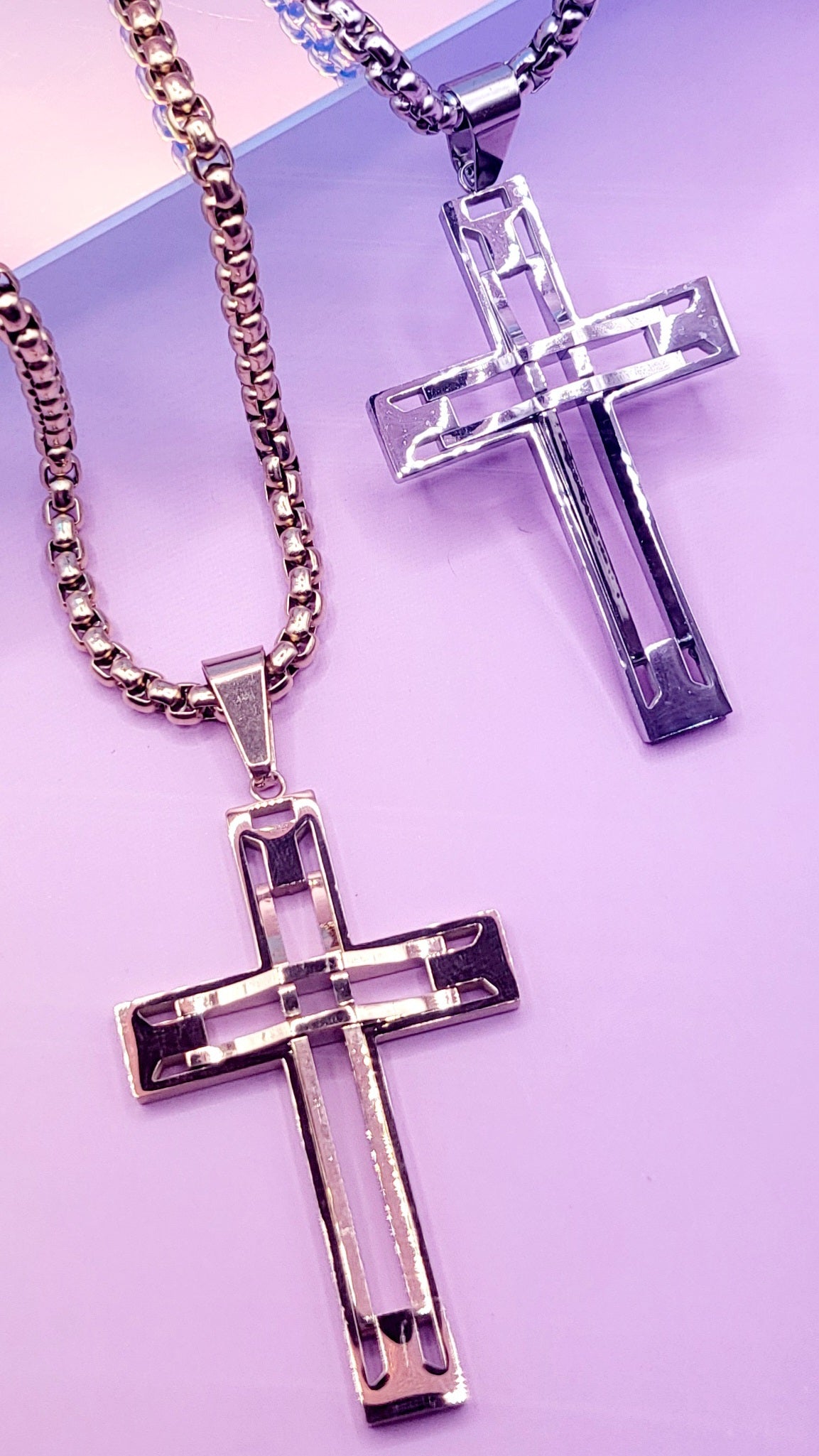 Hollow Cross Necklace