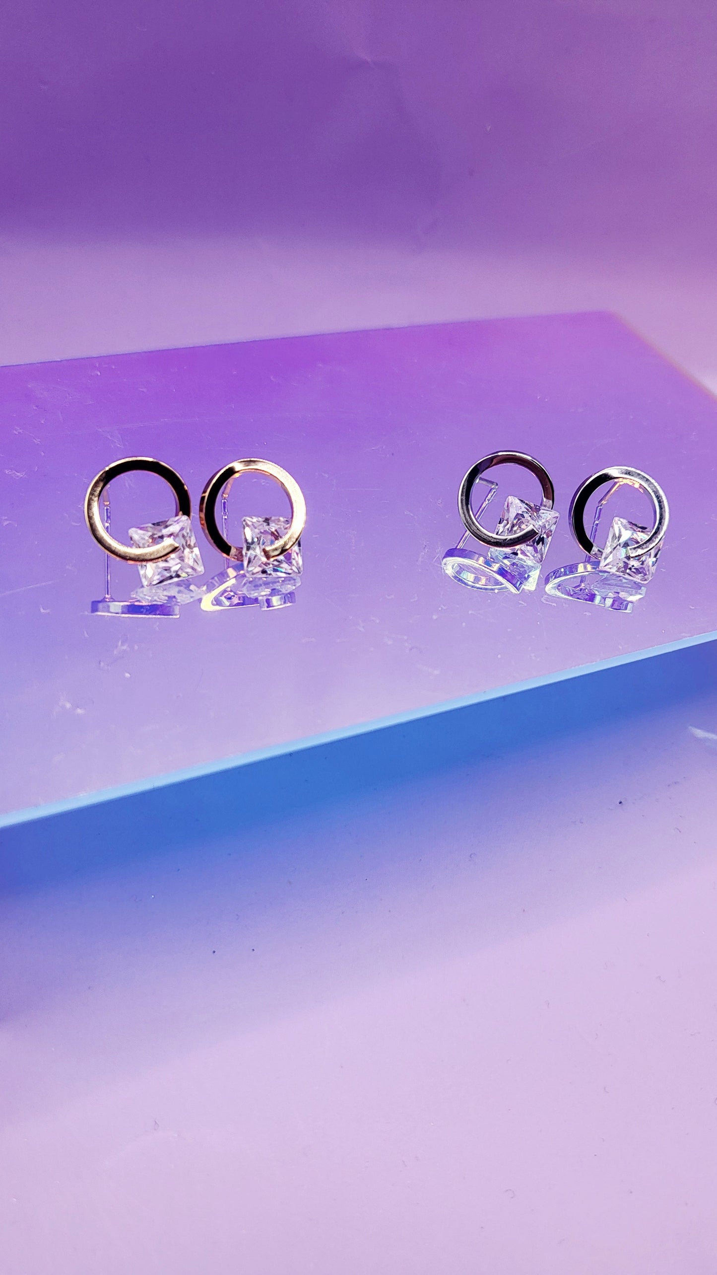 Celestial Crystal Stud Earrings