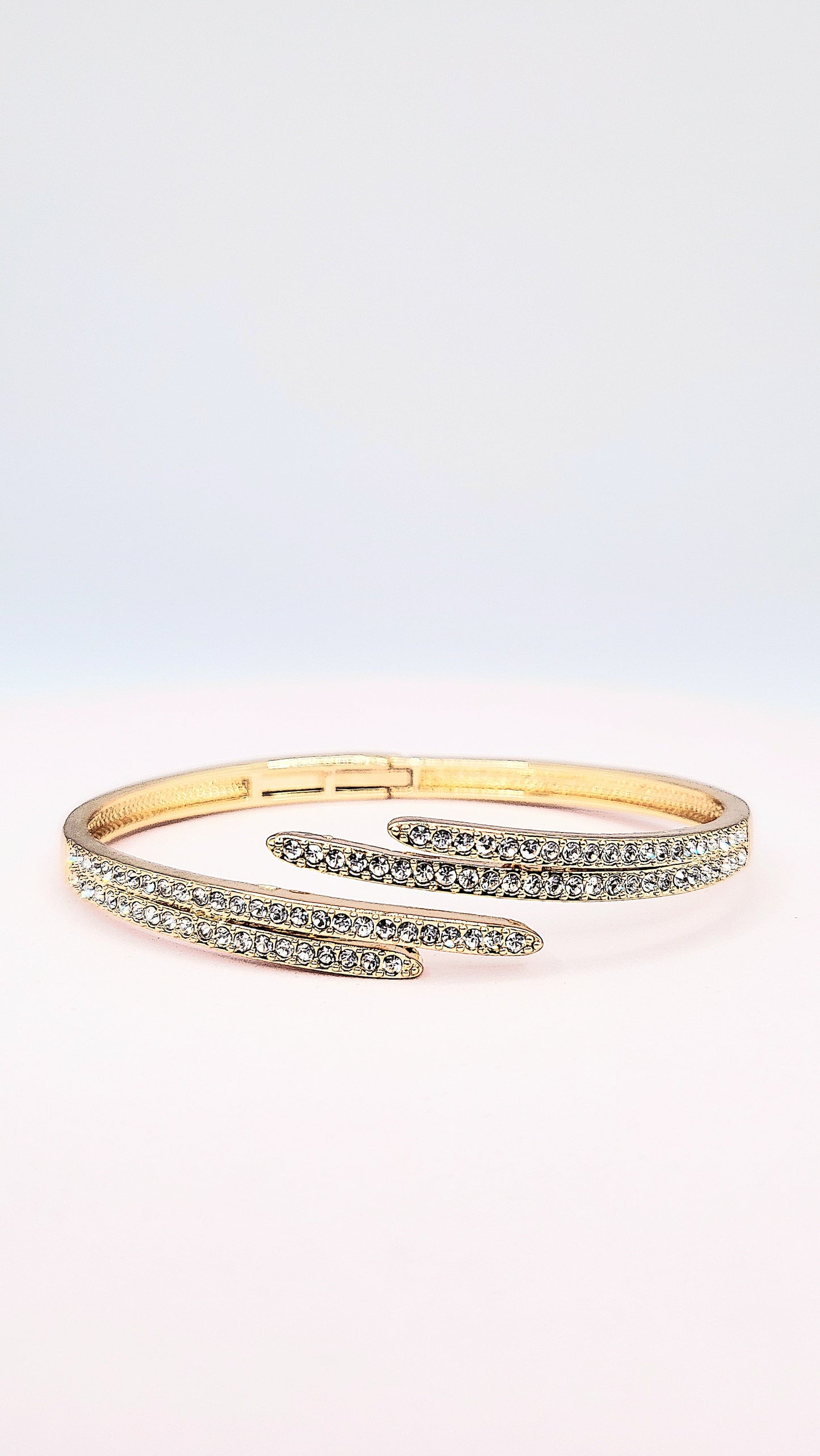 Crystal Stacking Bangles Stainless Steel