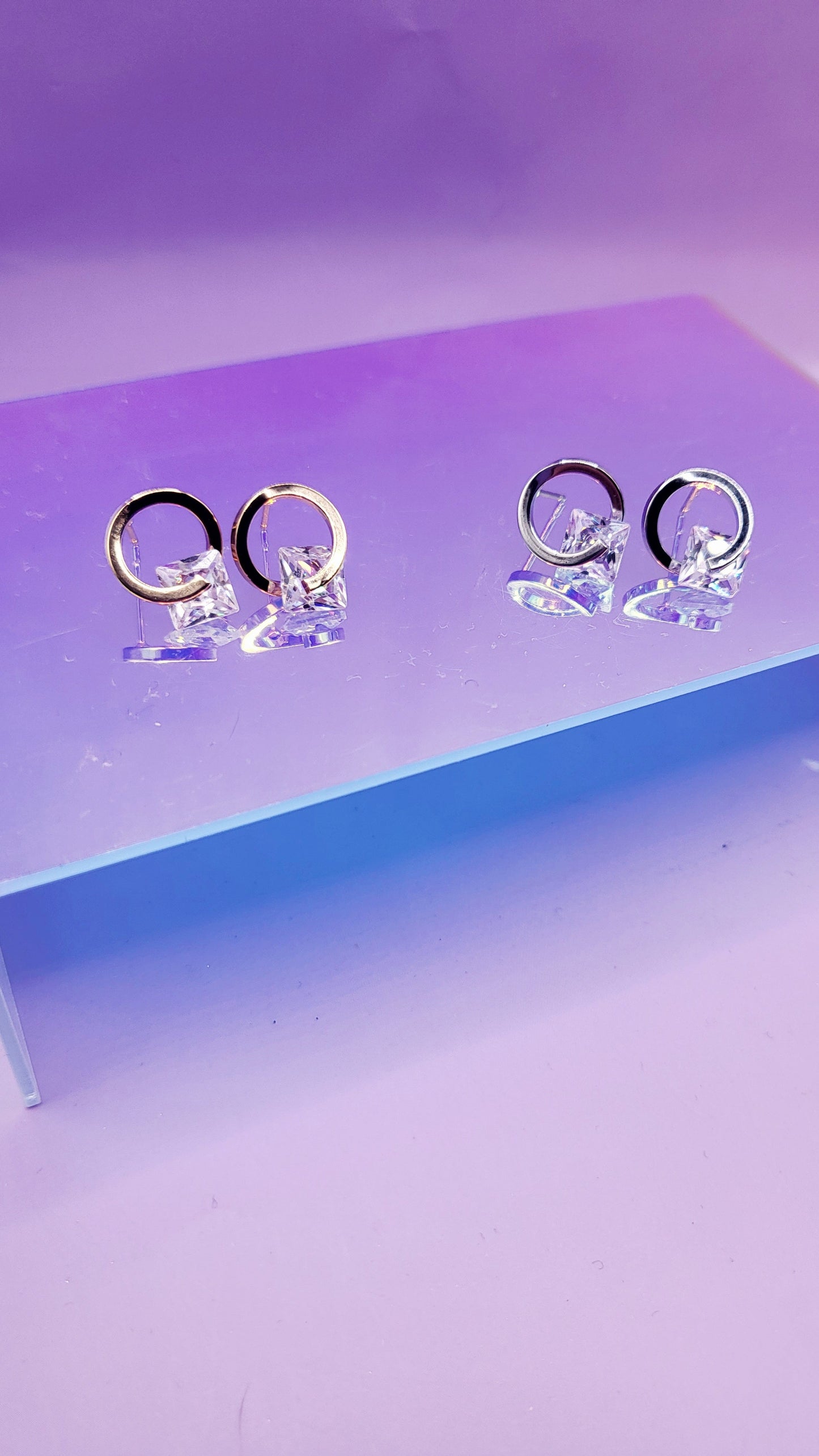 Celestial Crystal Stud Earrings