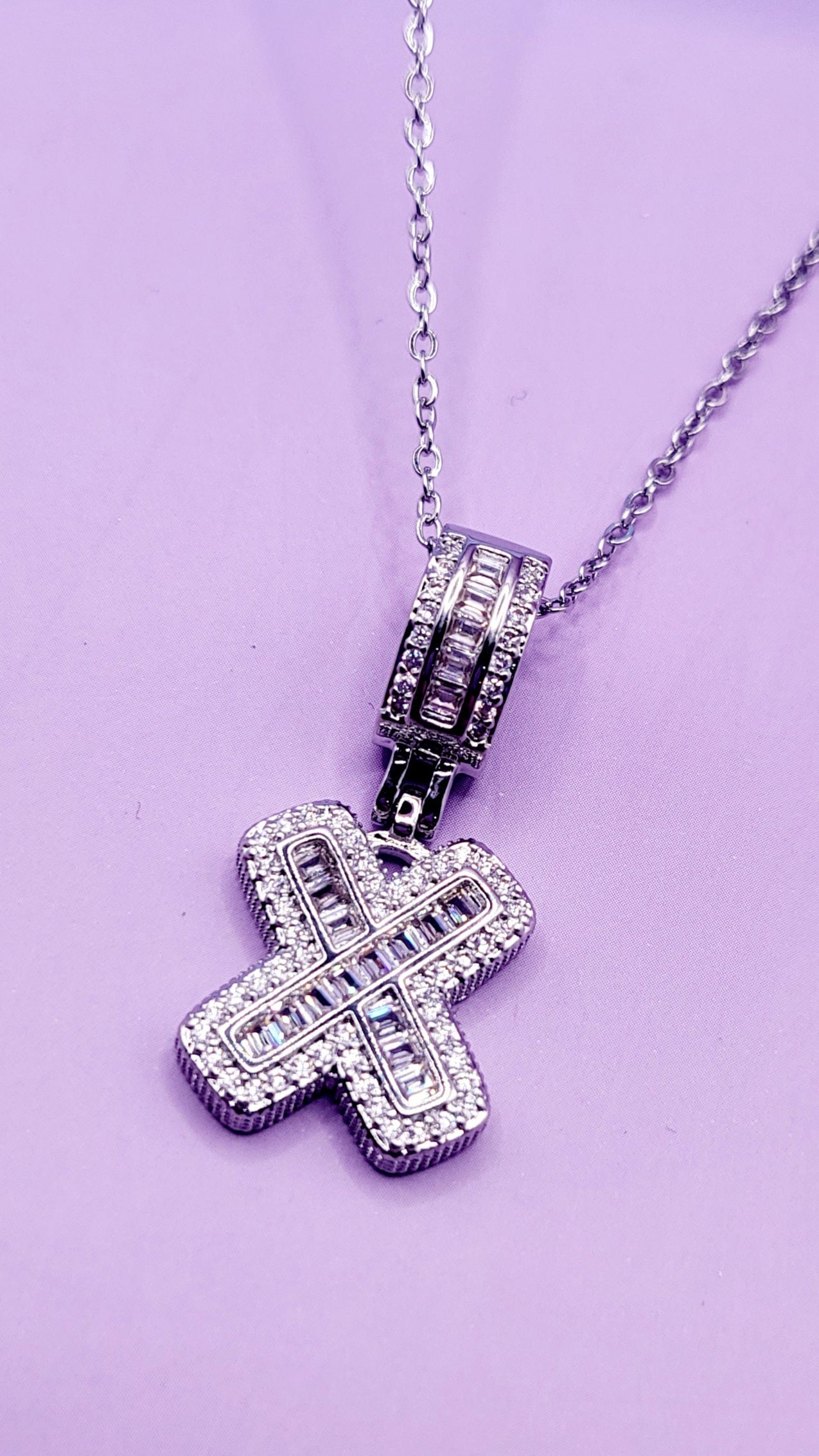 Crystal Initial Necklace Letter X