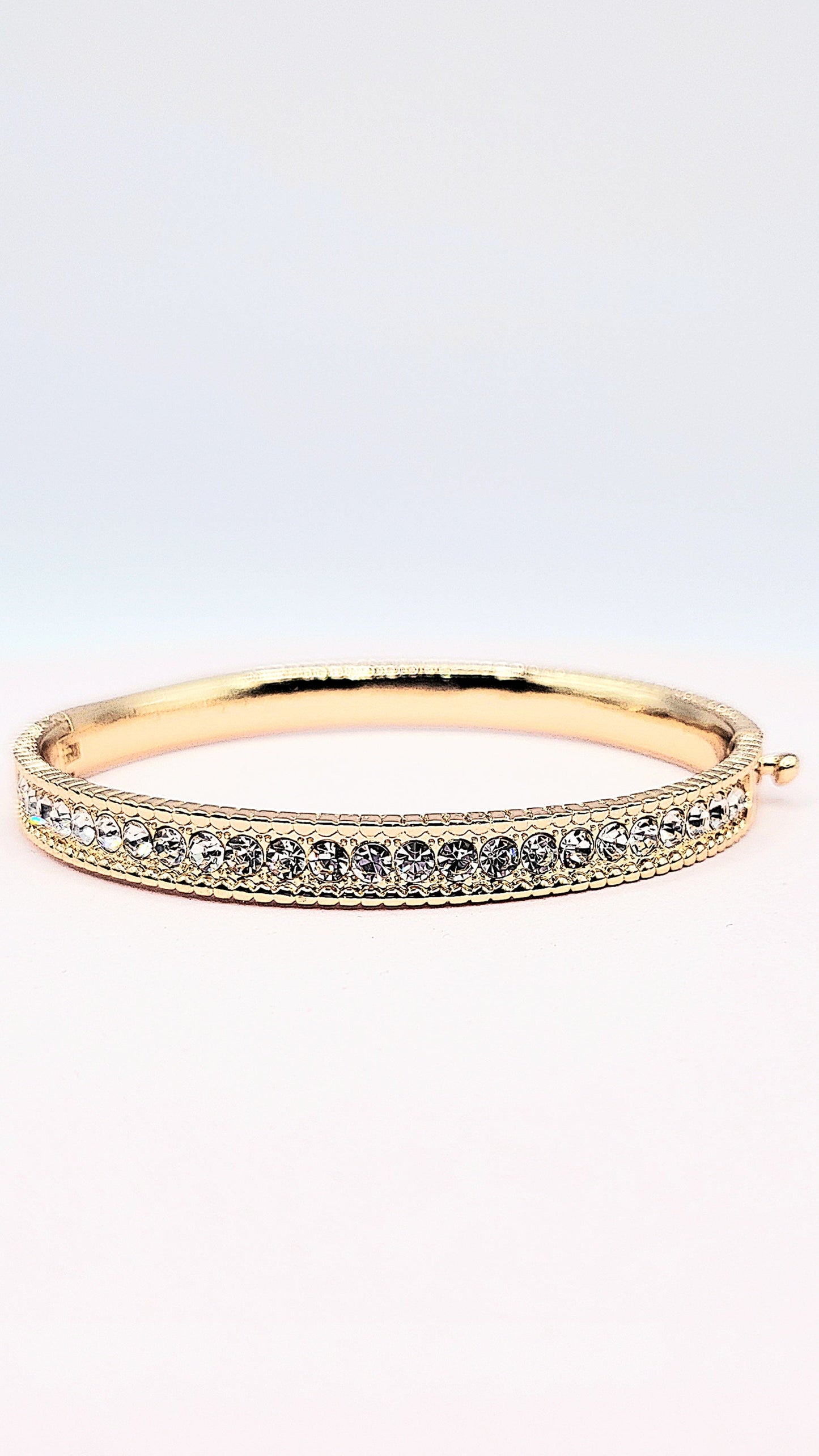 Crystal Stacking Bangles Stainless Steel