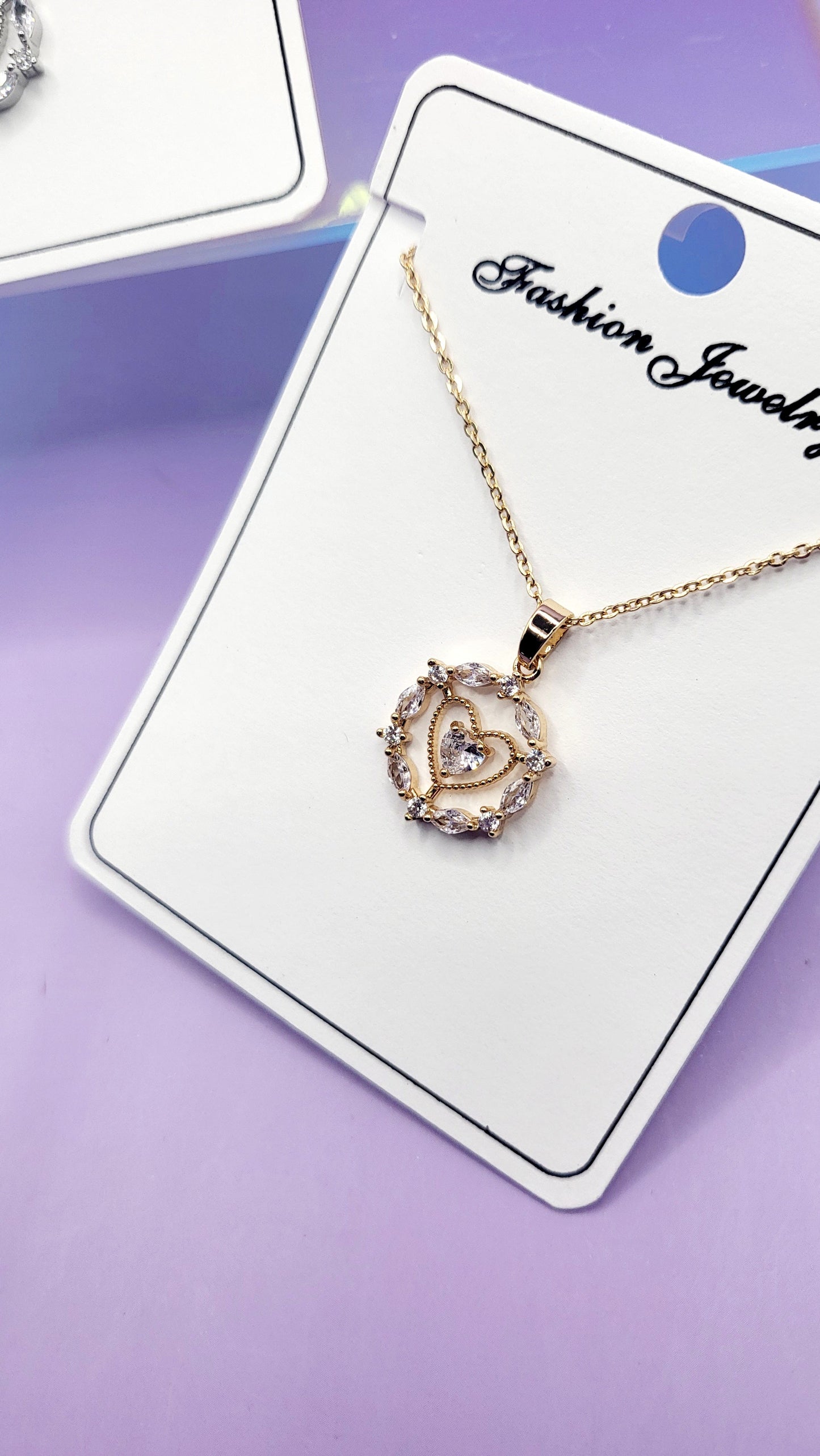 Sweet Heart Crystal Necklace