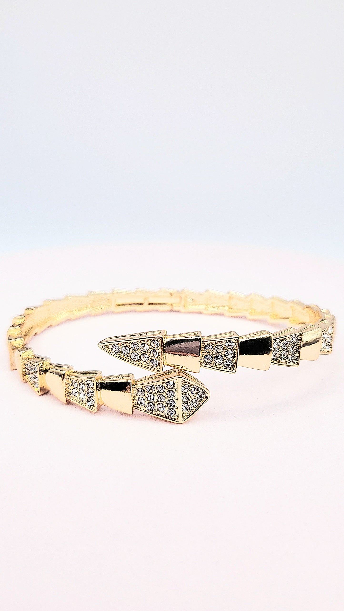 Crystal Stacking Bangles Stainless Steel