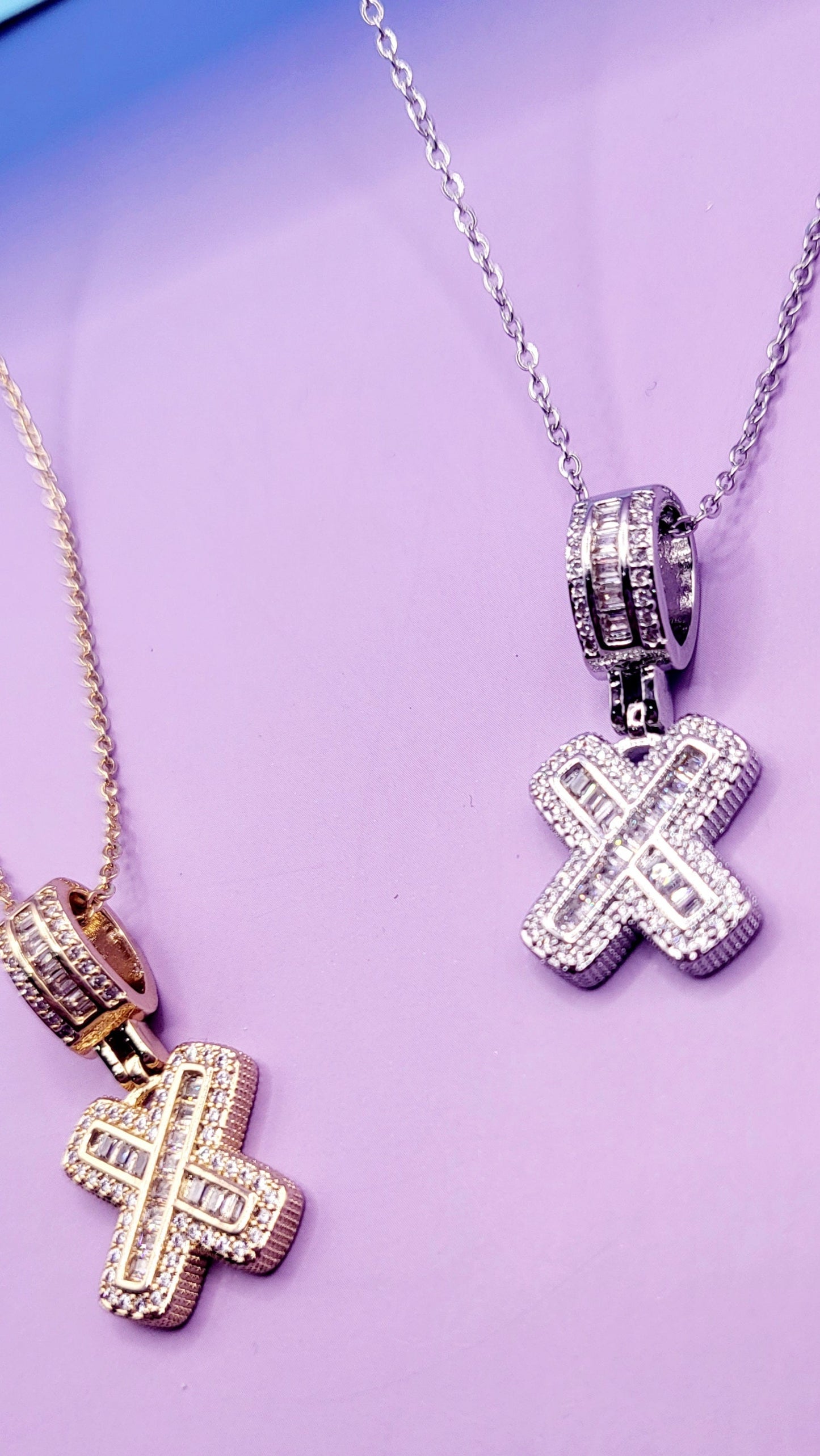 Crystal Initial Necklace Letter X