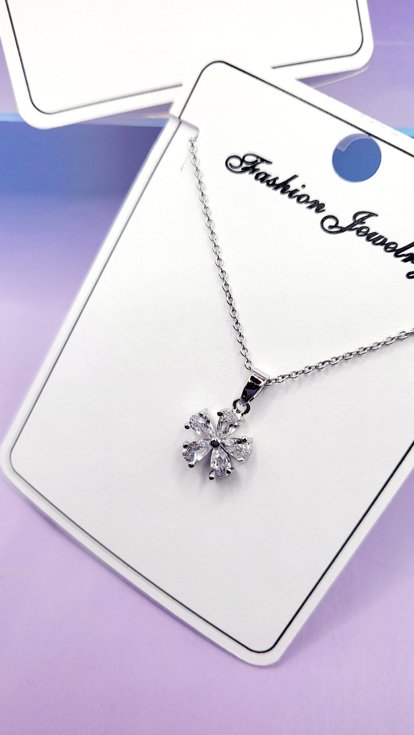 Flower Crystal Necklace