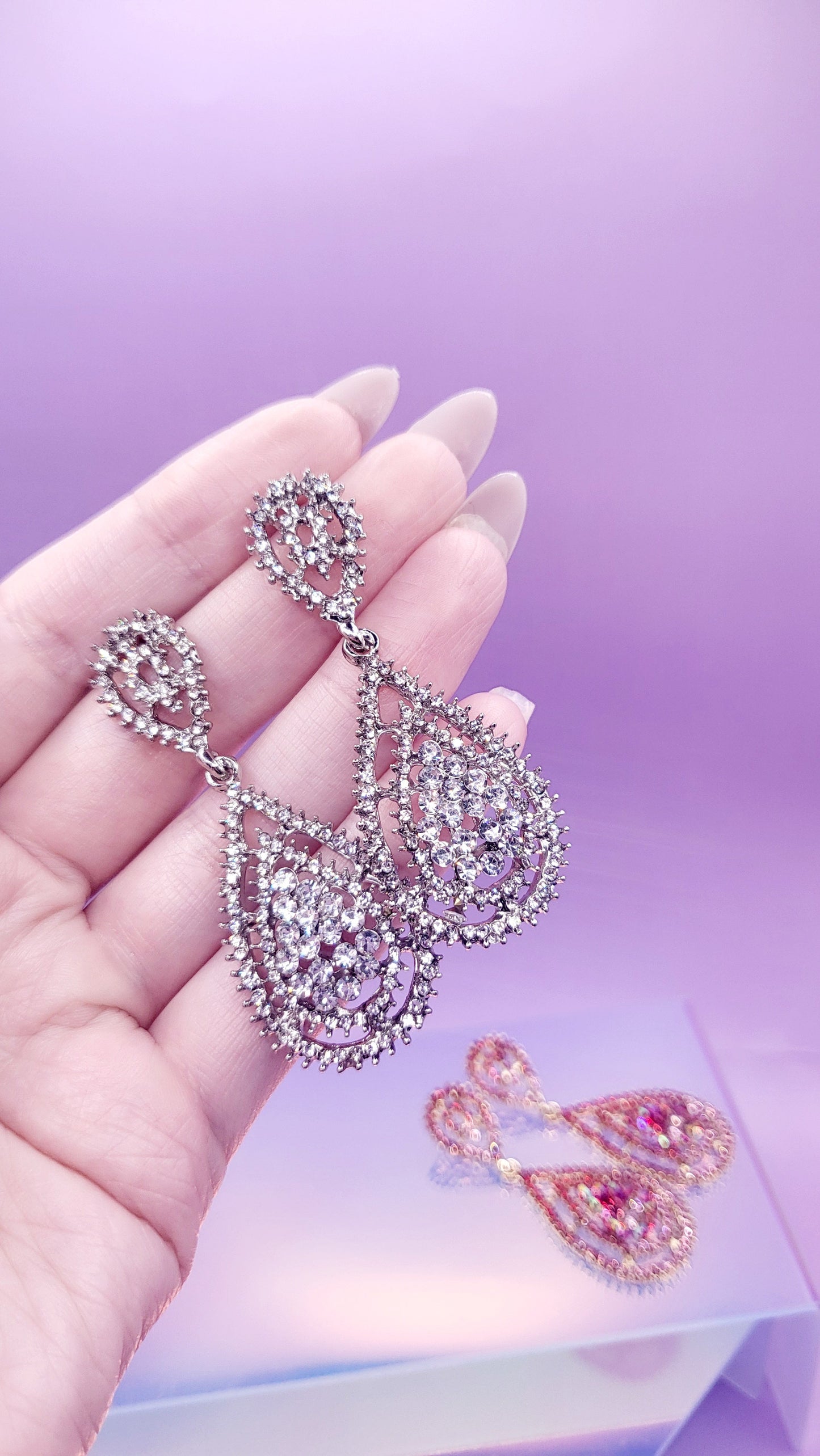 Luster Crystal Drop and Dangle Earrings