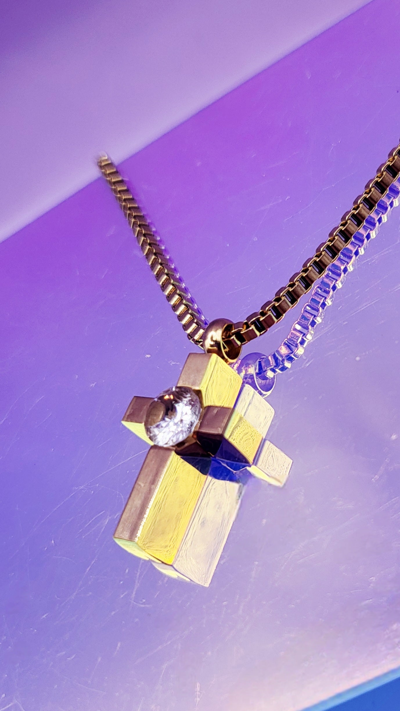 Luxe Mini Cross Necklace