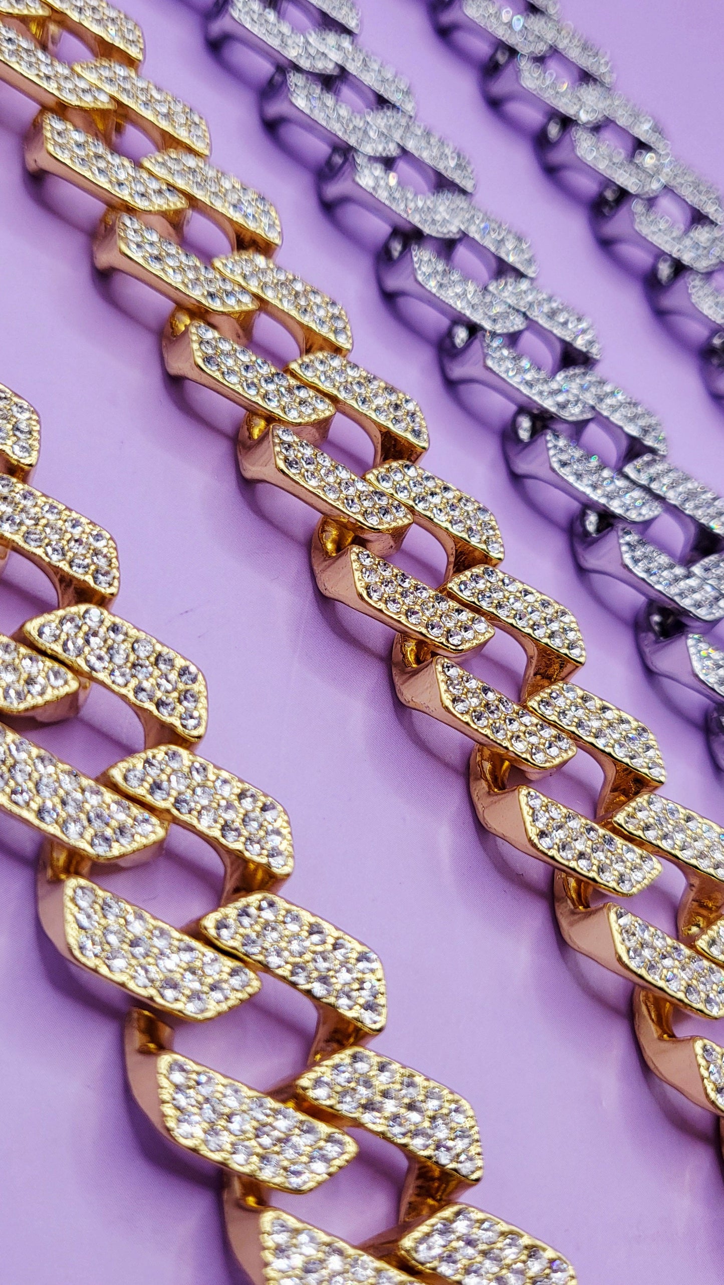 Iced Out Hip Hop Stainless Steel Link Necklace