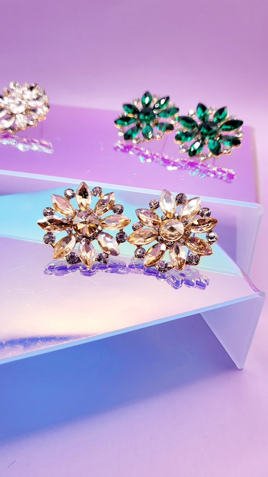 Spark Crystal Studs Earrings