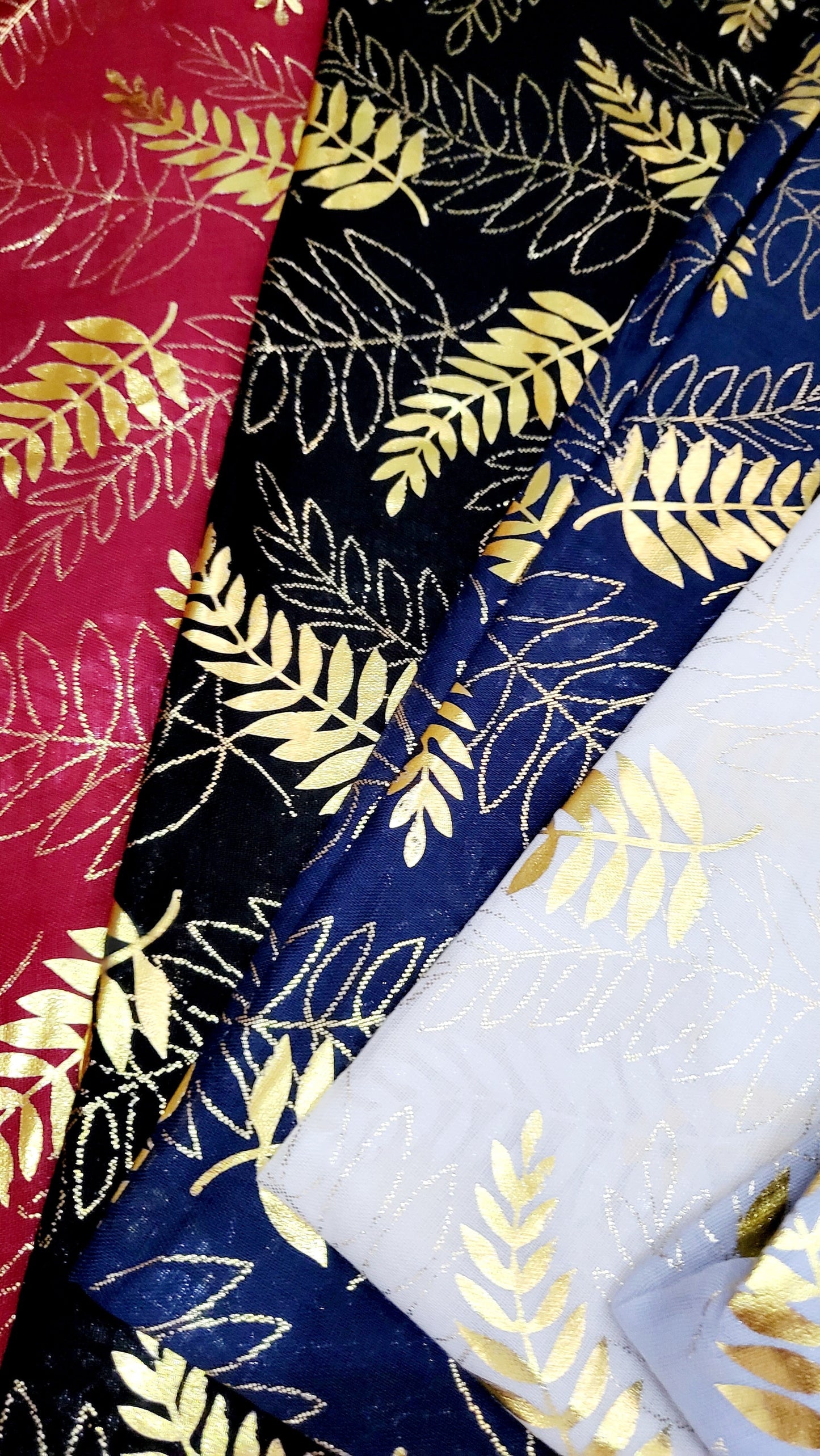 Palm Leaf Shimmer Scarf