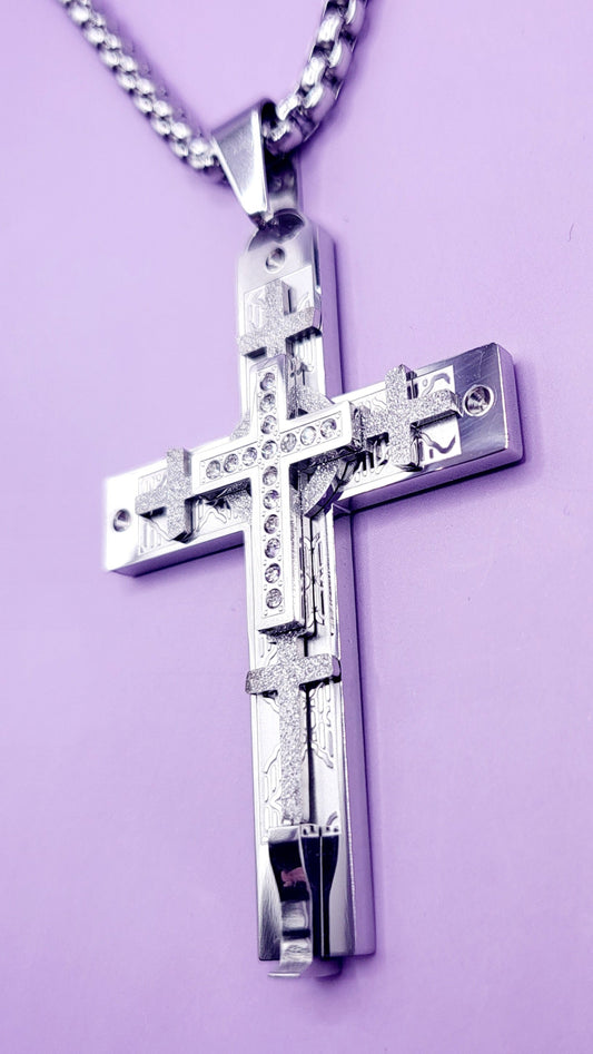 Ultimate Silver Cross Necklace