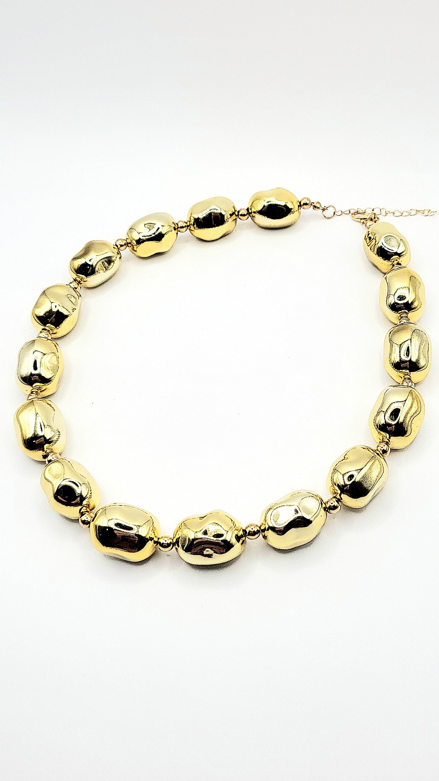 Melted Bubble Chain Link Necklace