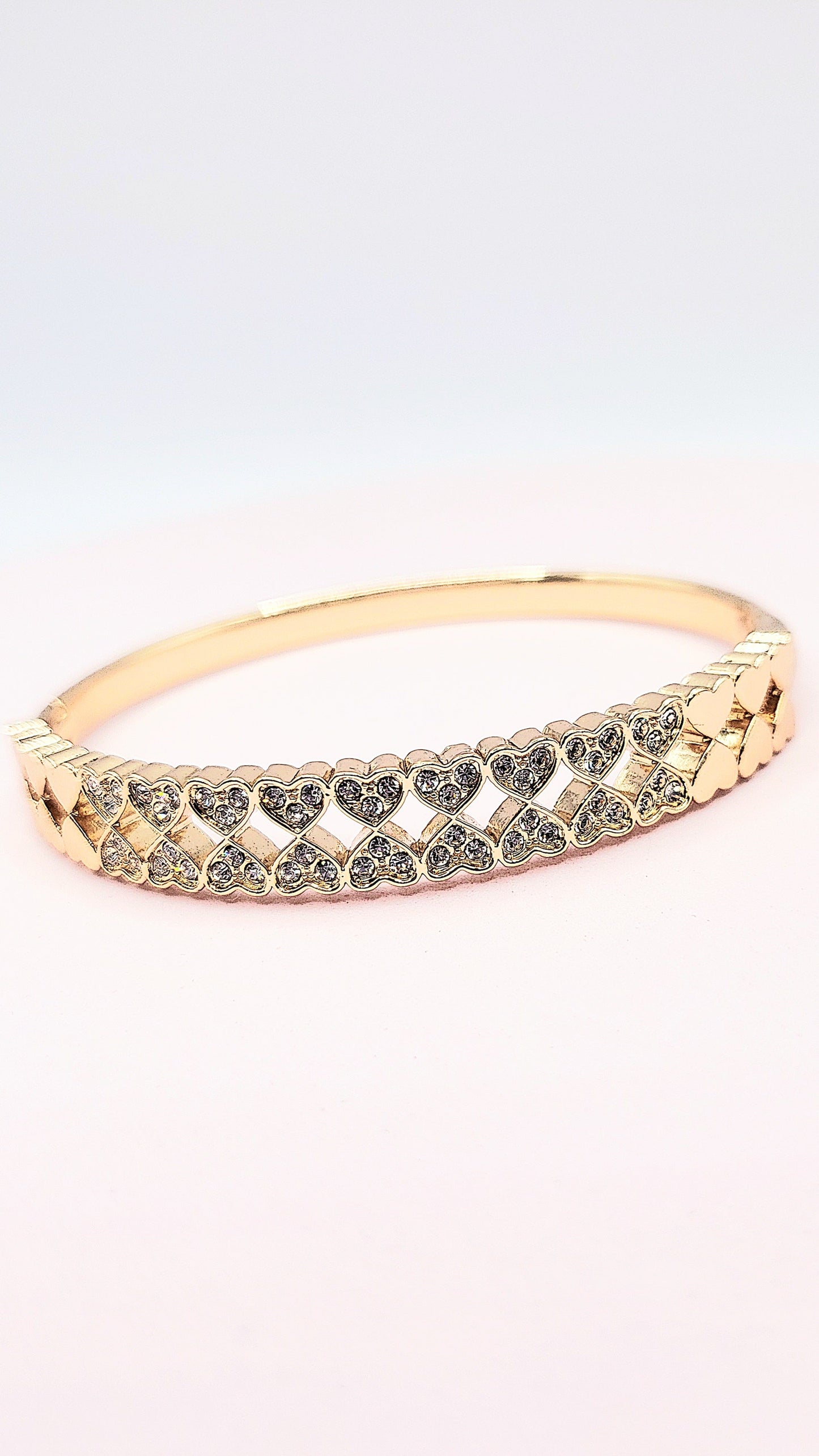 Crystal Stacking Bangles Stainless Steel