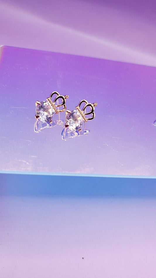 Queen Crystal Stud Earring