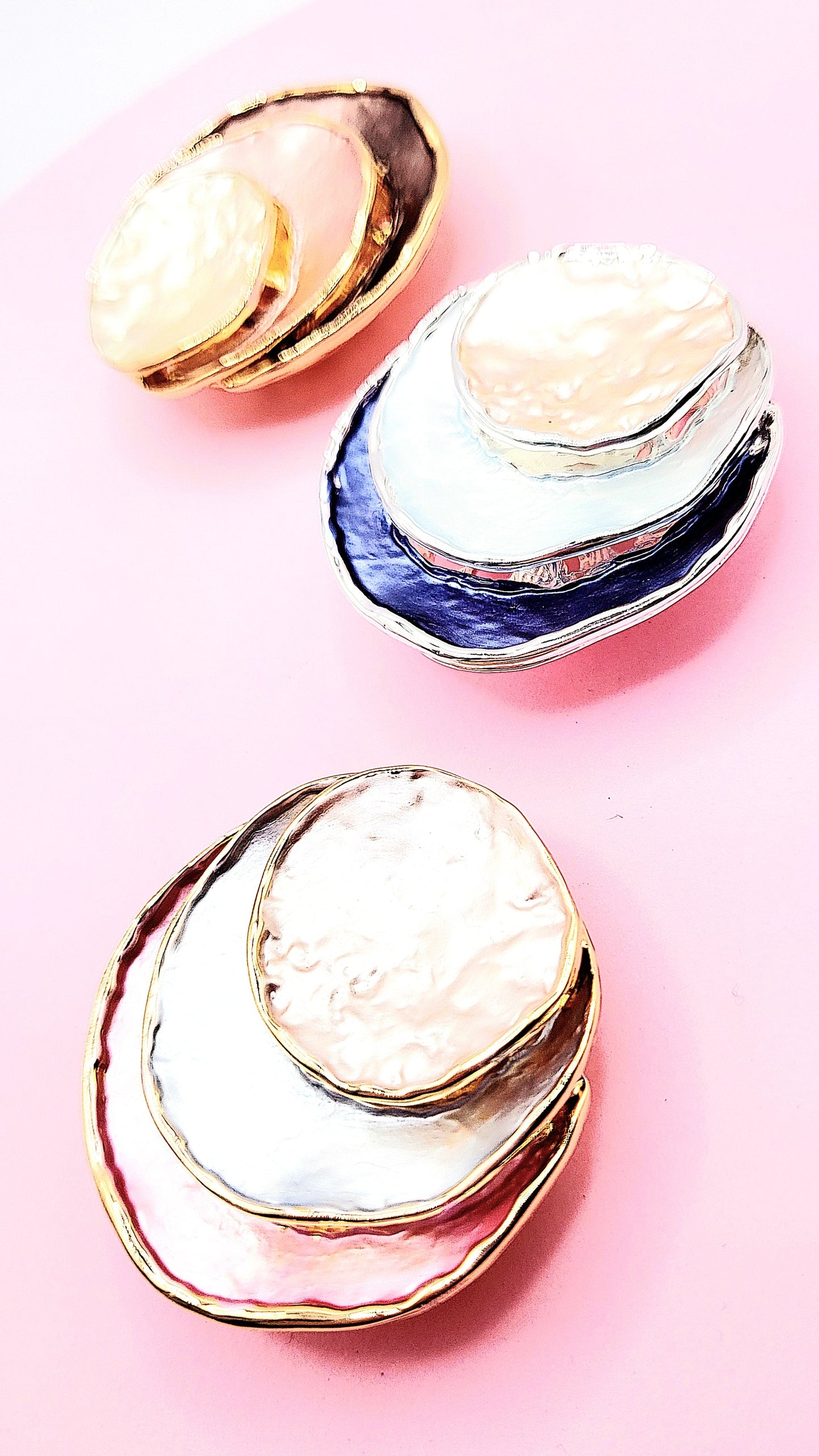 Abstract Magnetic Layered Brooch