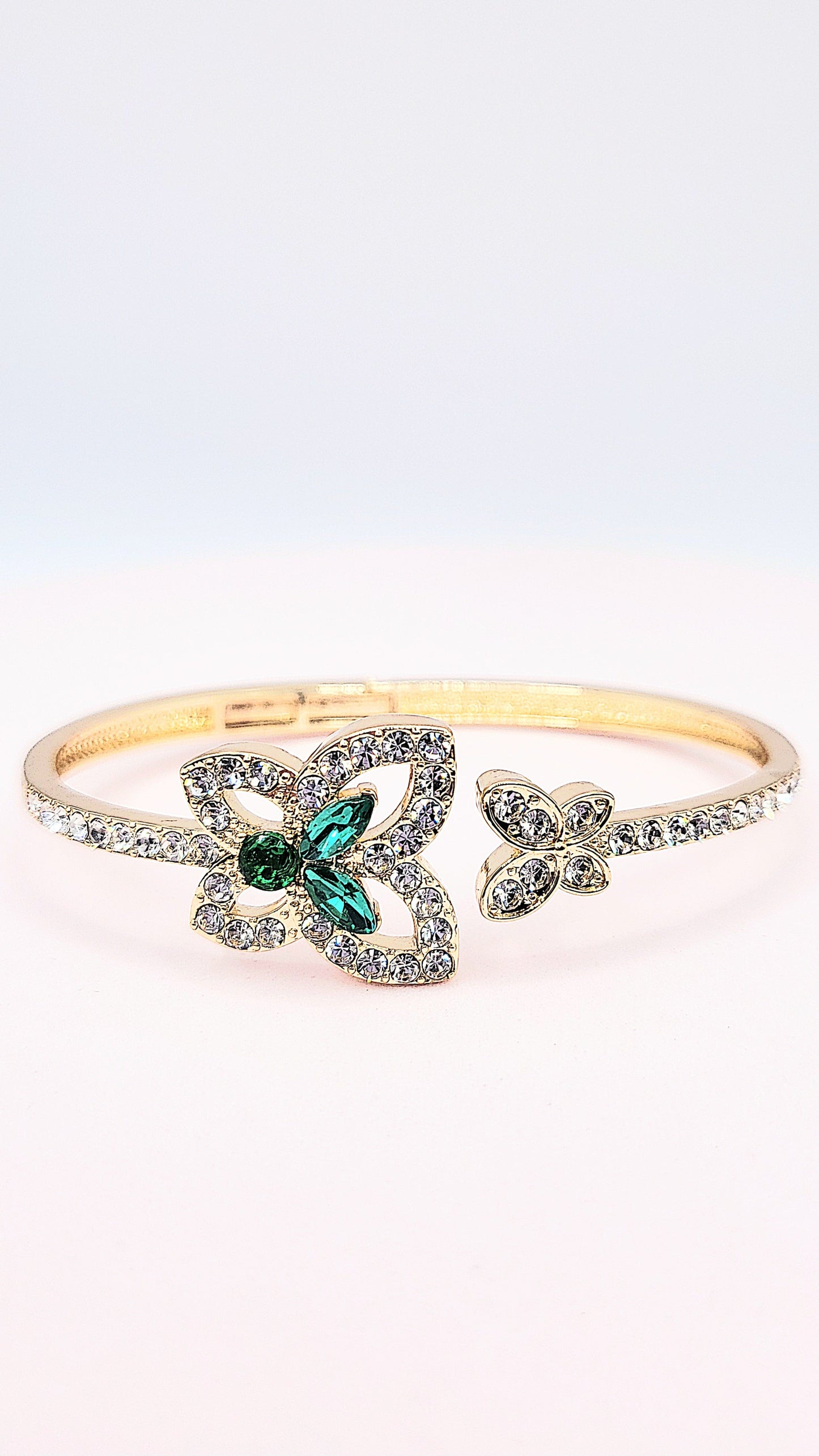 Crystal Stacking Bangles Stainless Steel