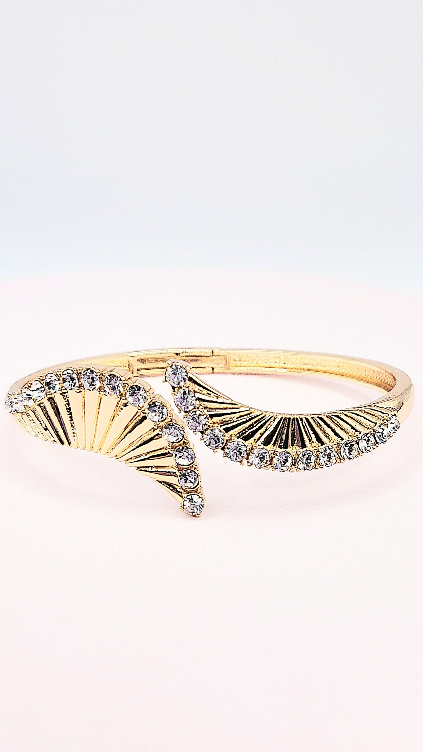 Crystal Stacking Bangles Stainless Steel