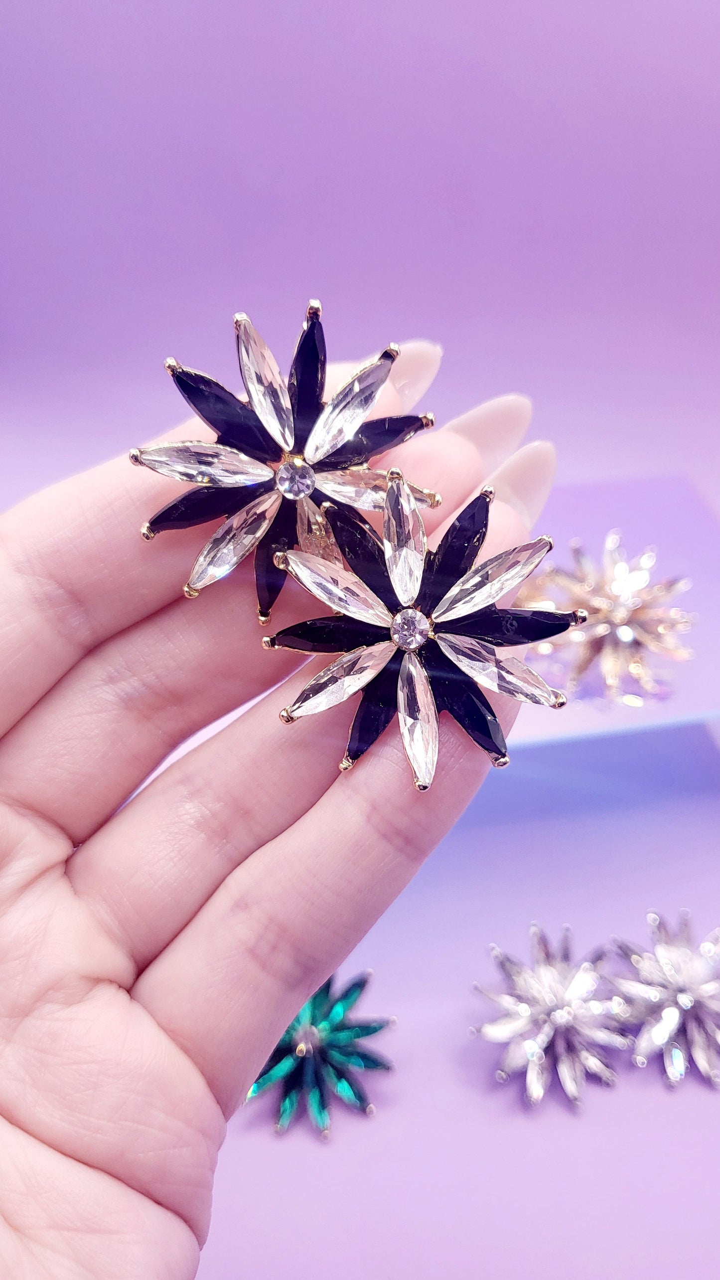 Dubai Crystal Stud Earrings