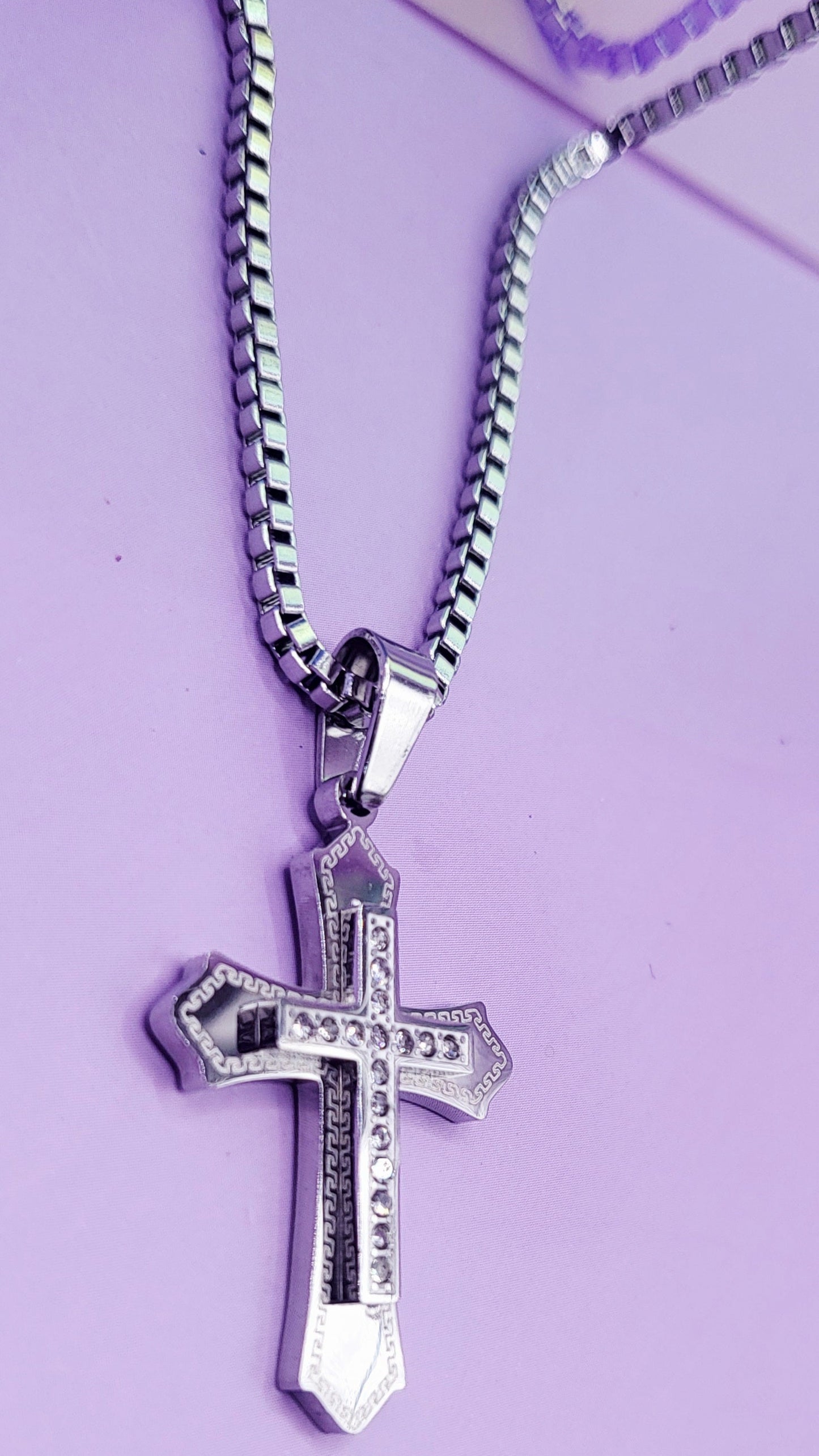 Pure Silver Cross Necklace