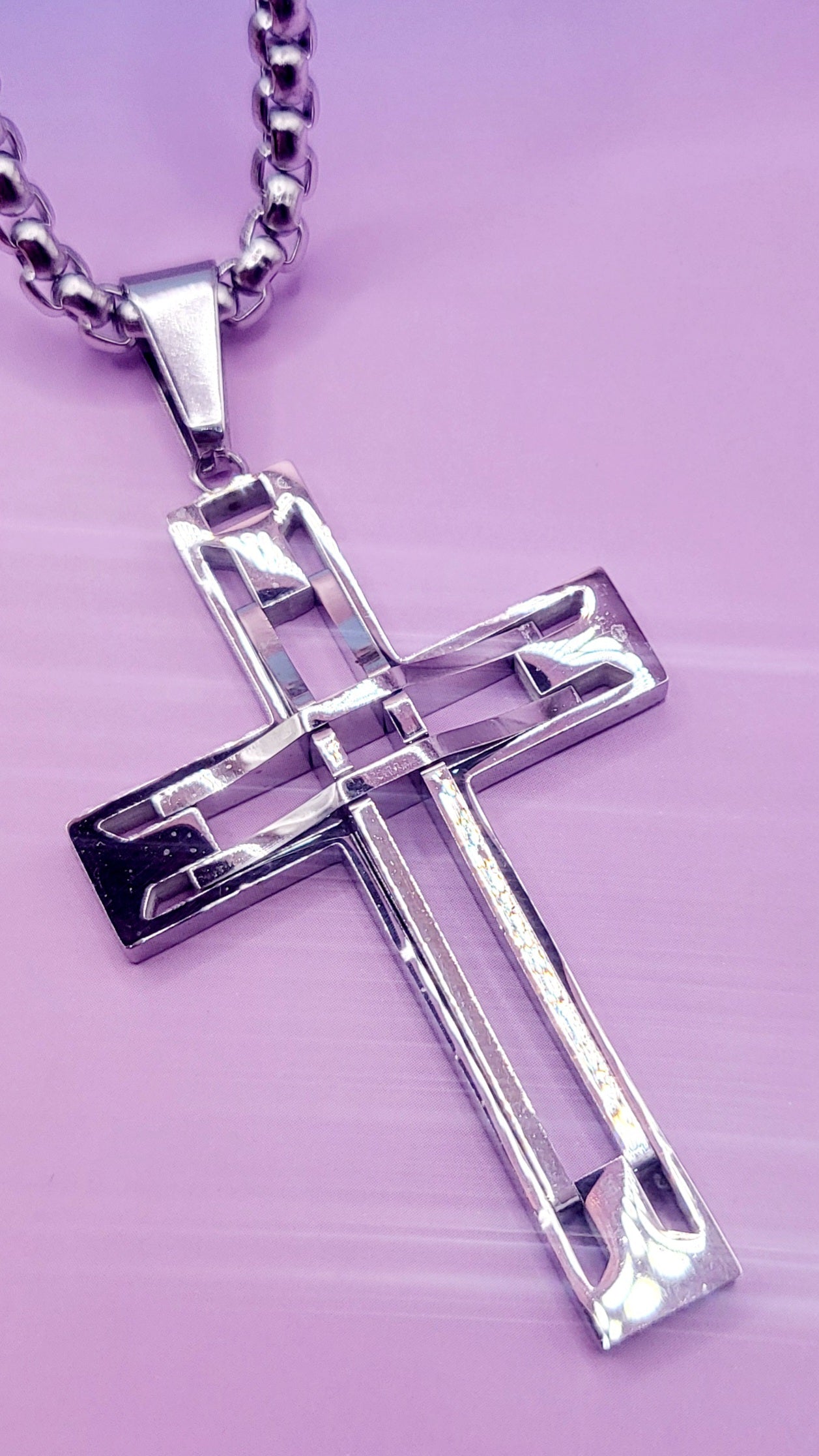 Hollow Cross Necklace