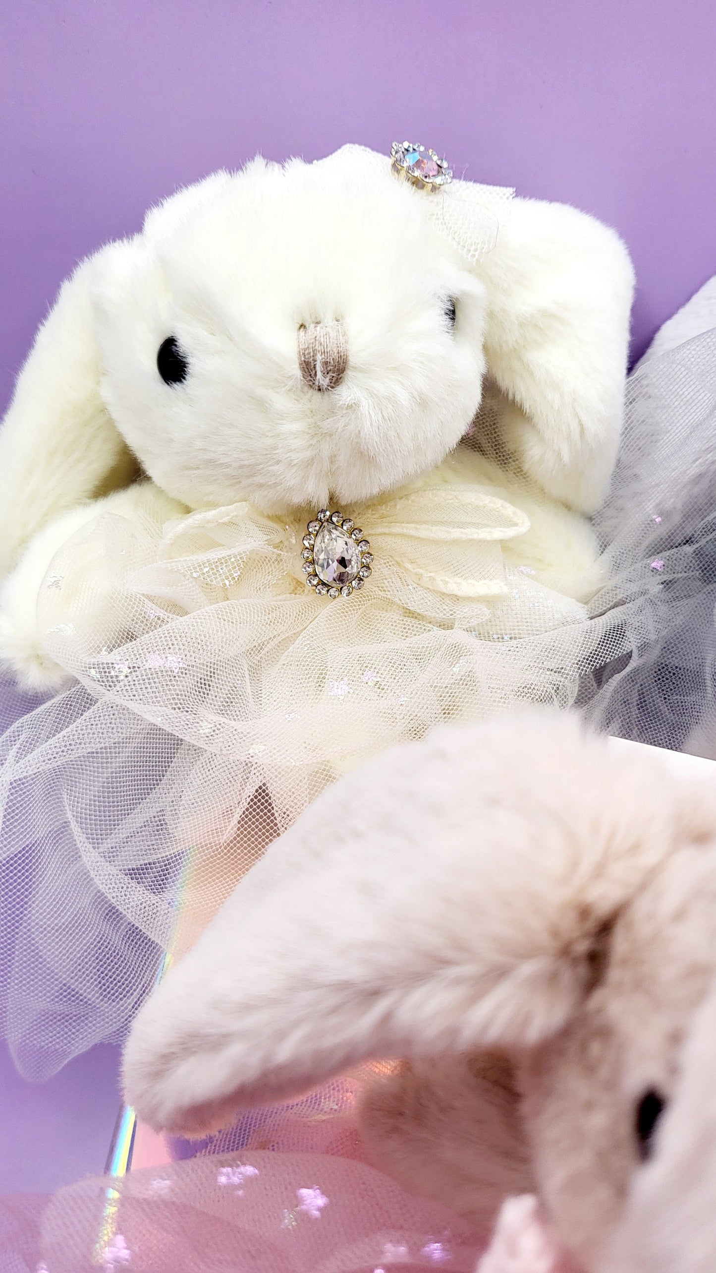 Bella Crystal Bunny Bag Charm