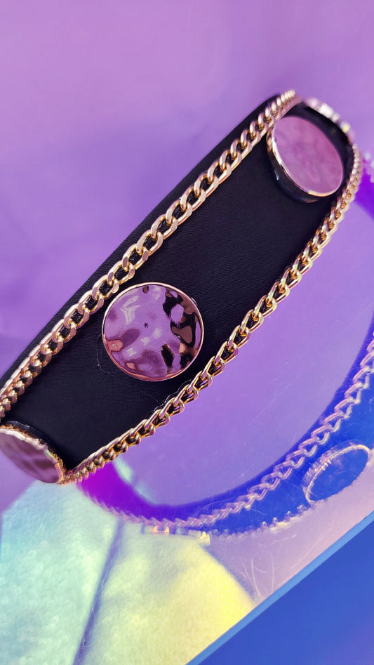 Black & Gold Luxe Hair band