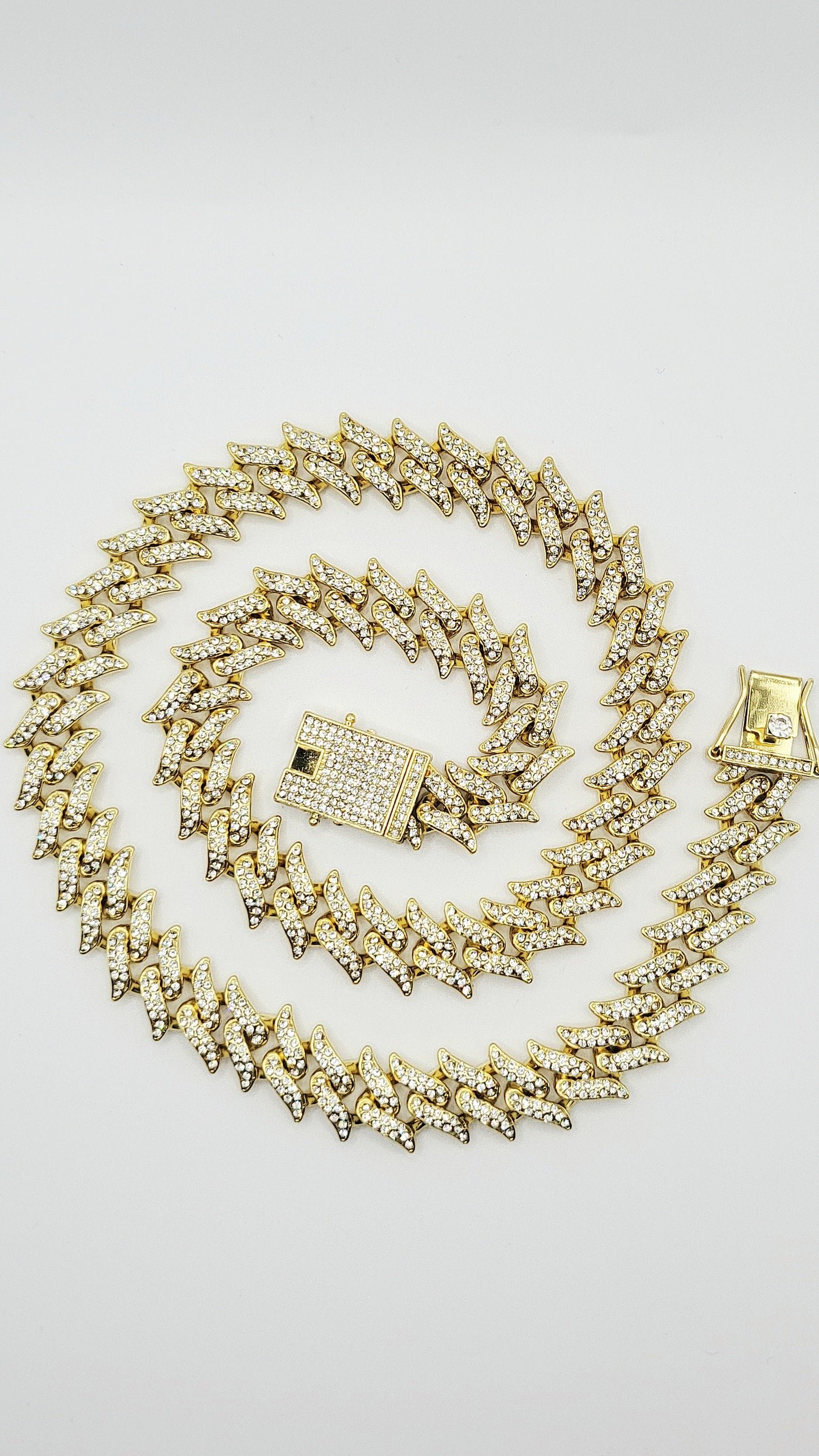 Iced Out Chain Necklace Stainless Steel