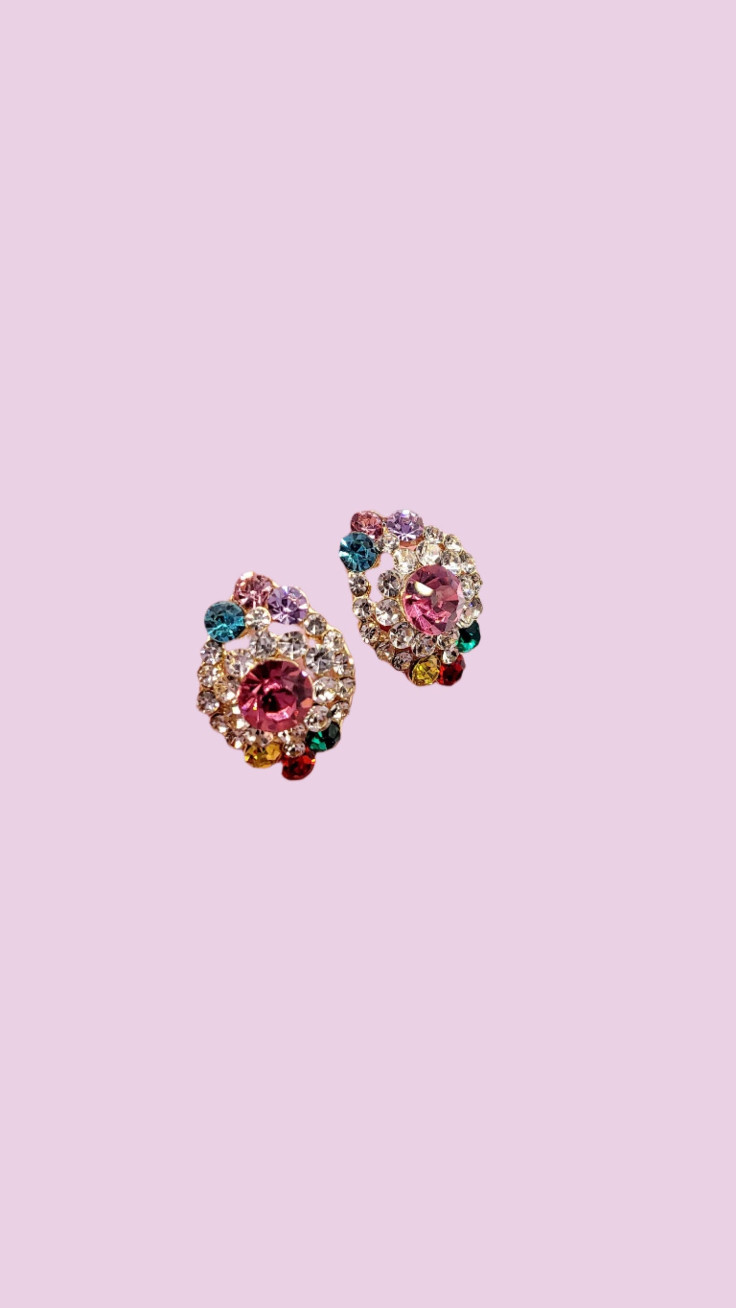 Charm Crystal Stud Earrings