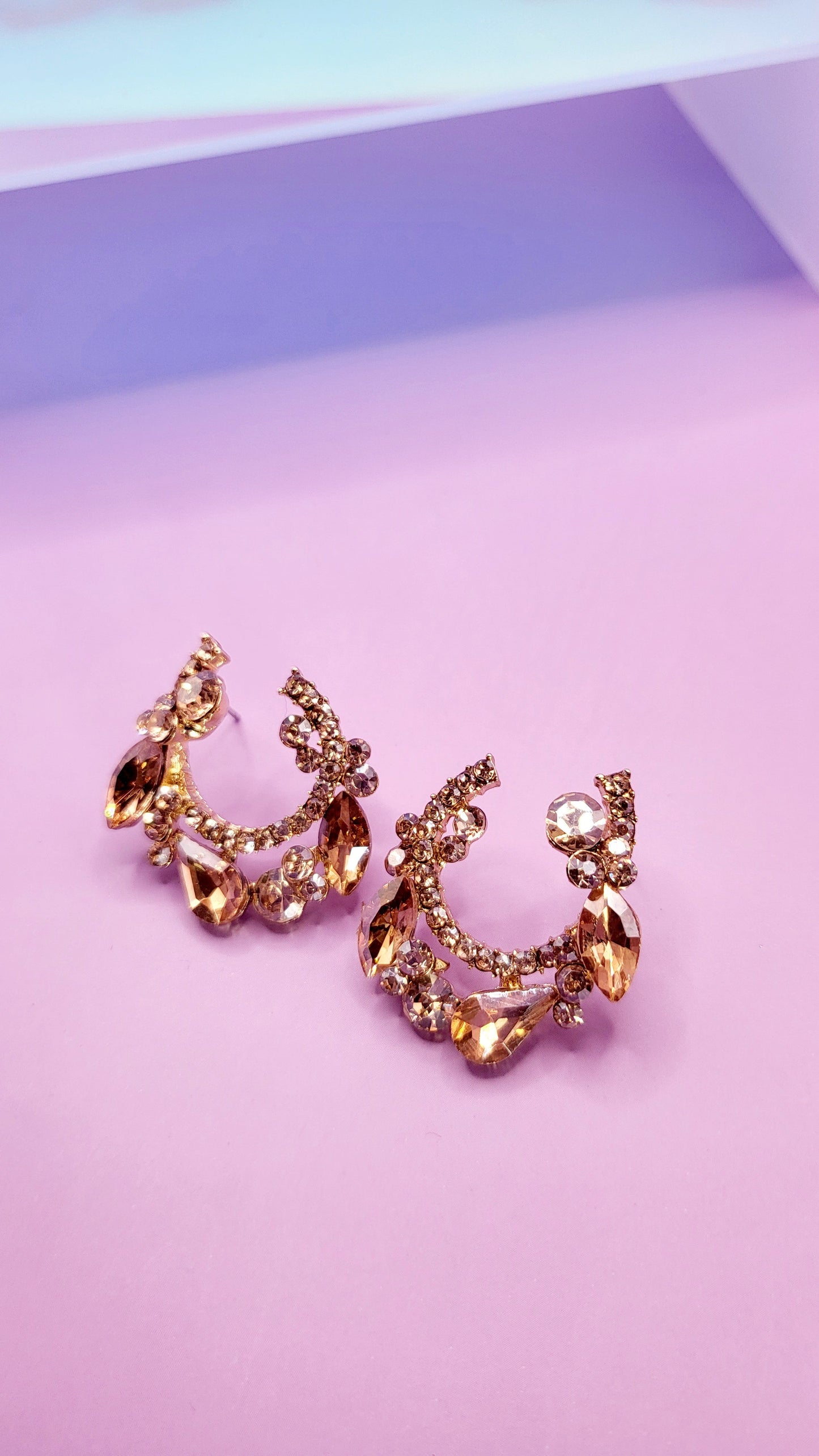 Glimmer Crystal Stud Earrings
