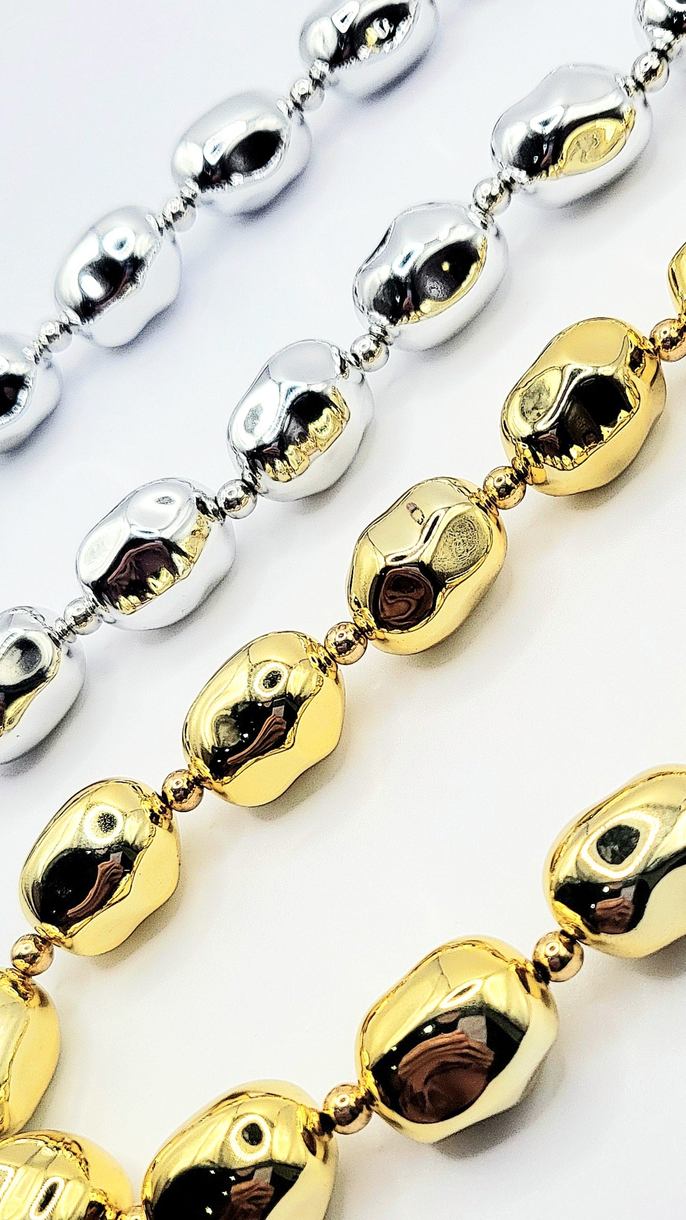 Melted Bubble Chain Link Necklace