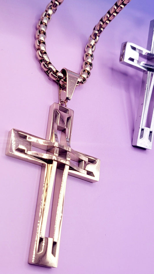Hollow Cross Necklace