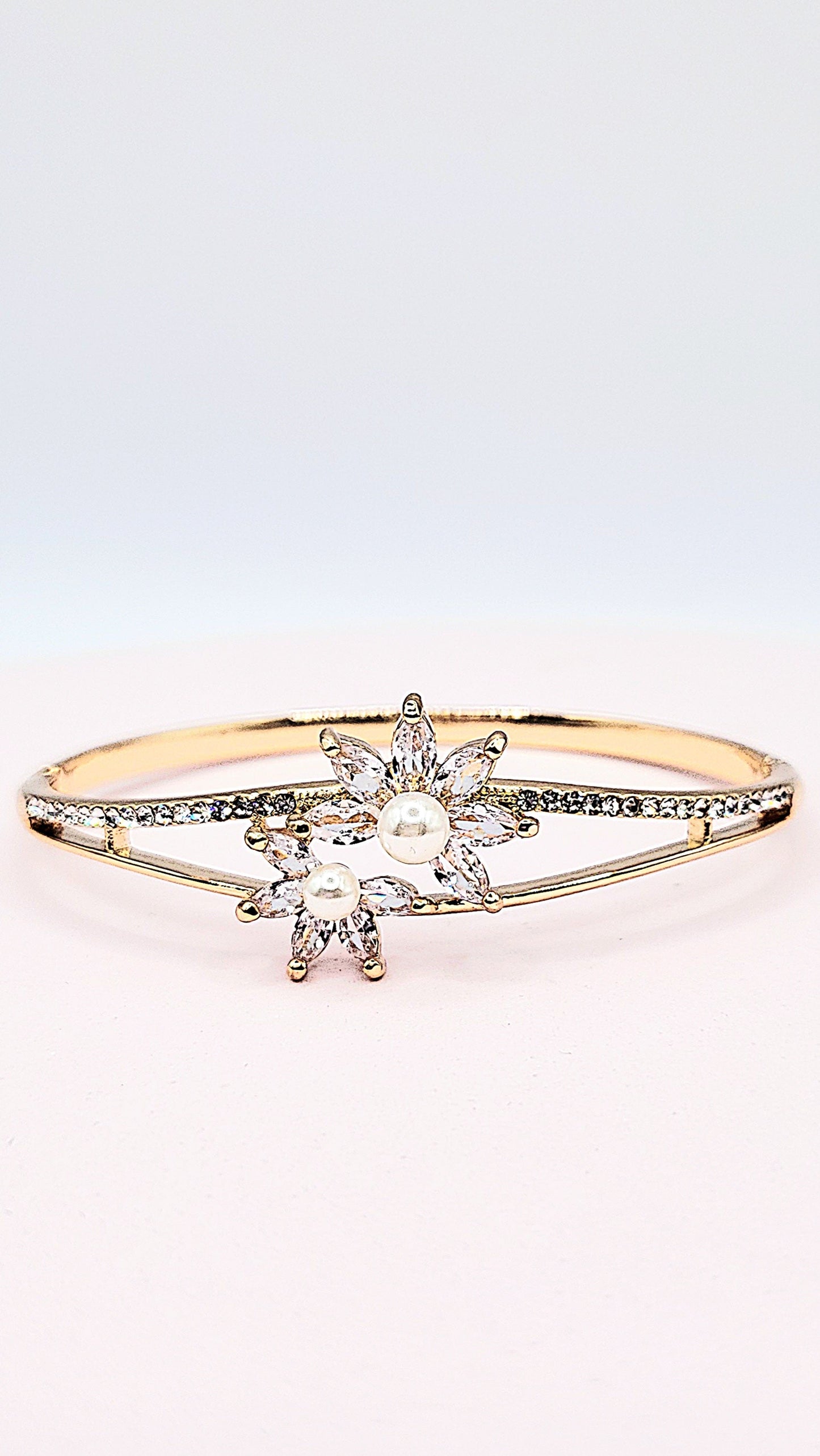 Crystal Stacking Bangles Stainless Steel
