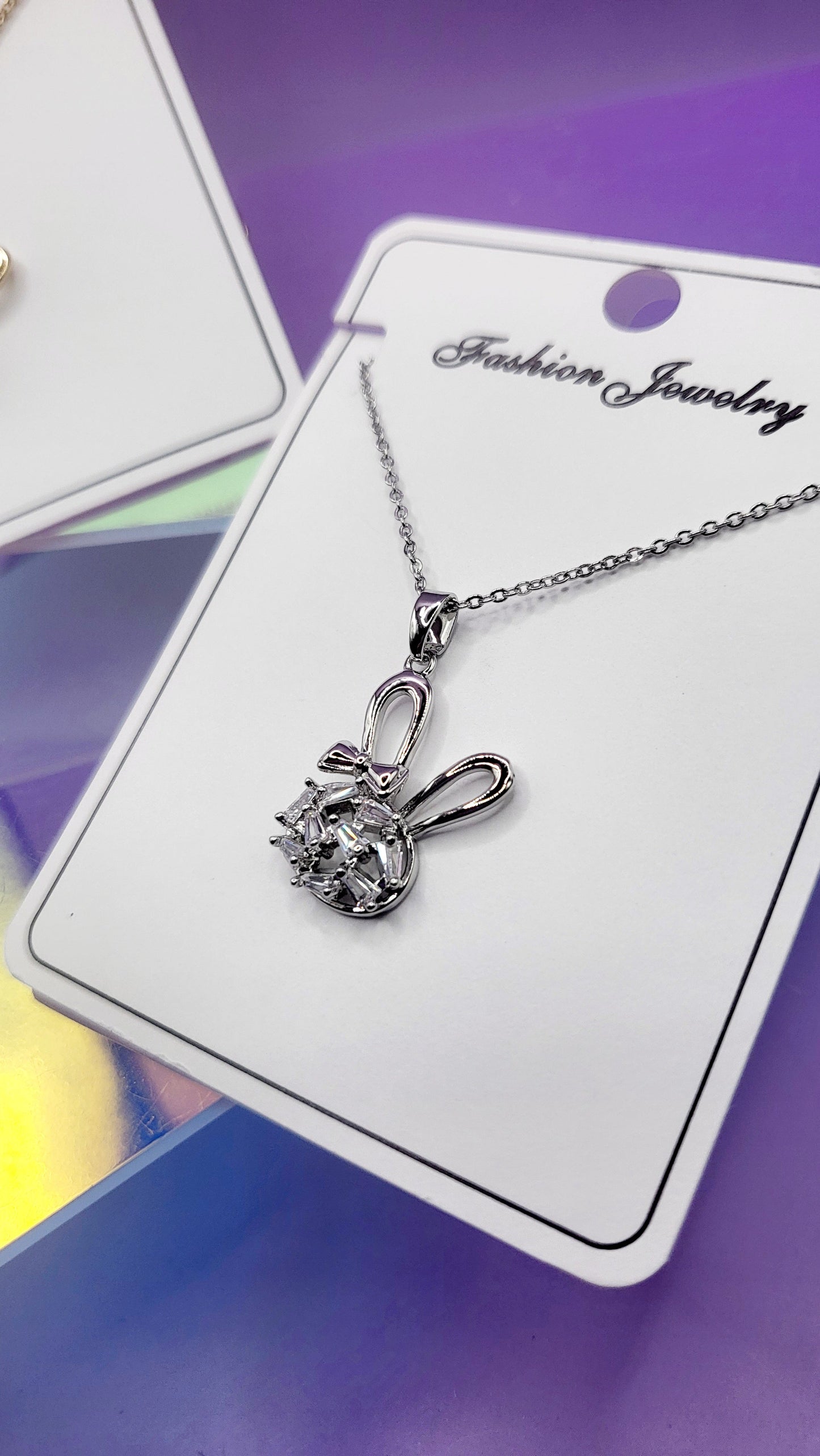 Crystal Bunny Necklace